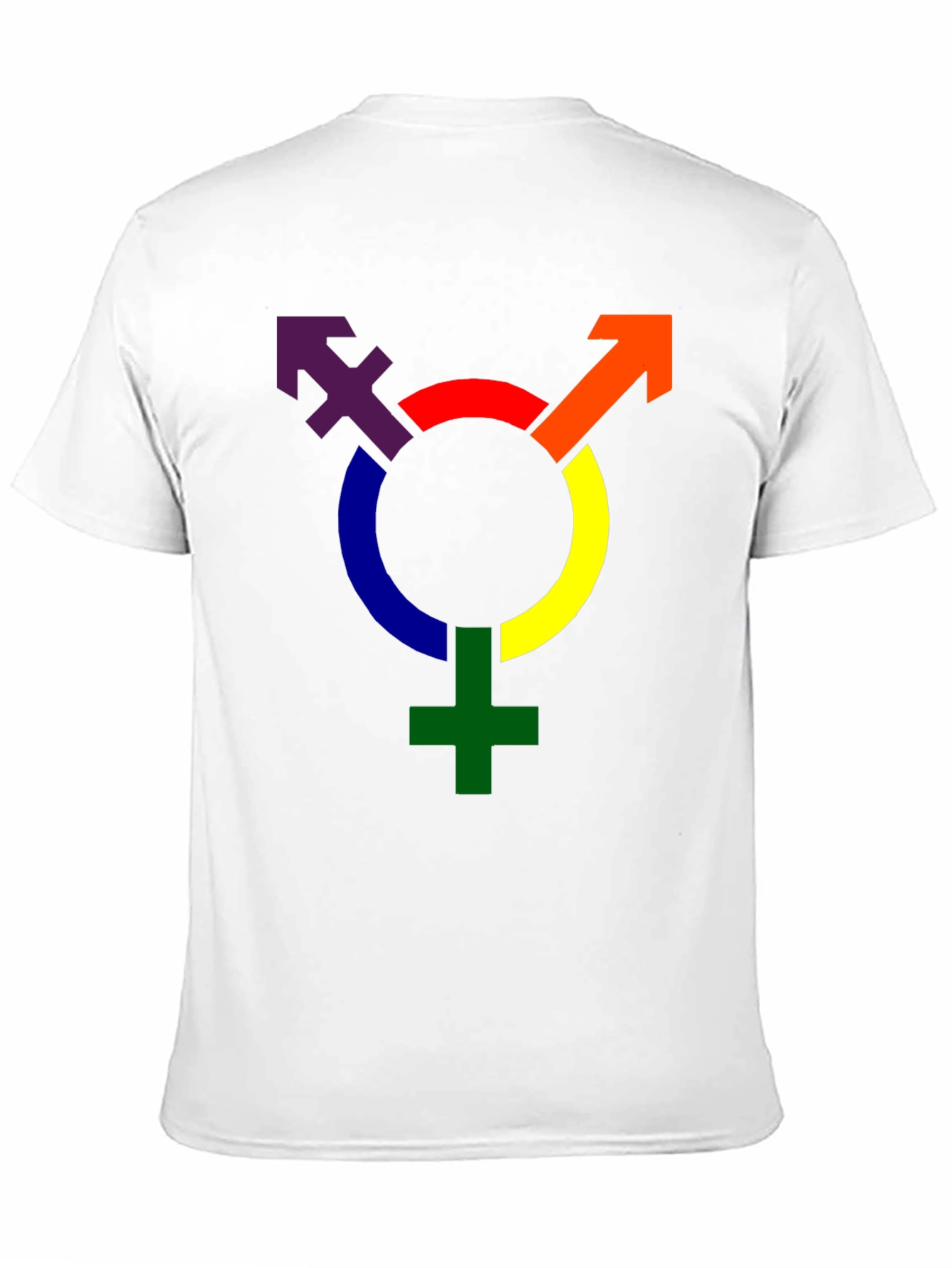 Rainbow Transgender Symbol Graphic T-Shirt