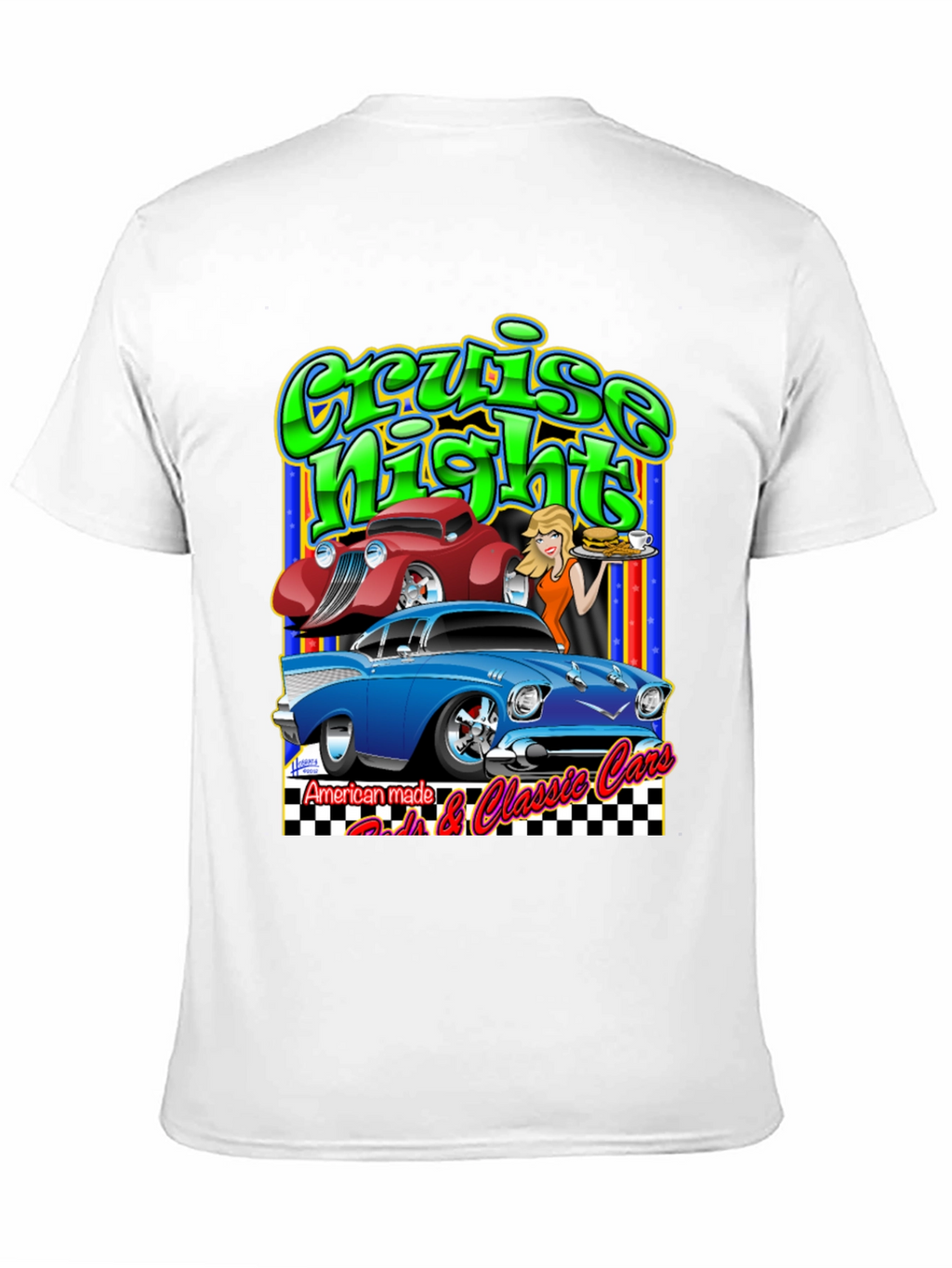 Cruise Night Cars Graphic T-Shirt
