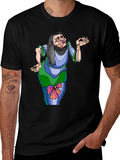 Whimsical Cartoon Old Woman T-Shirt