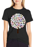 Time Tree Graphic Tee - Quirky Clock Design