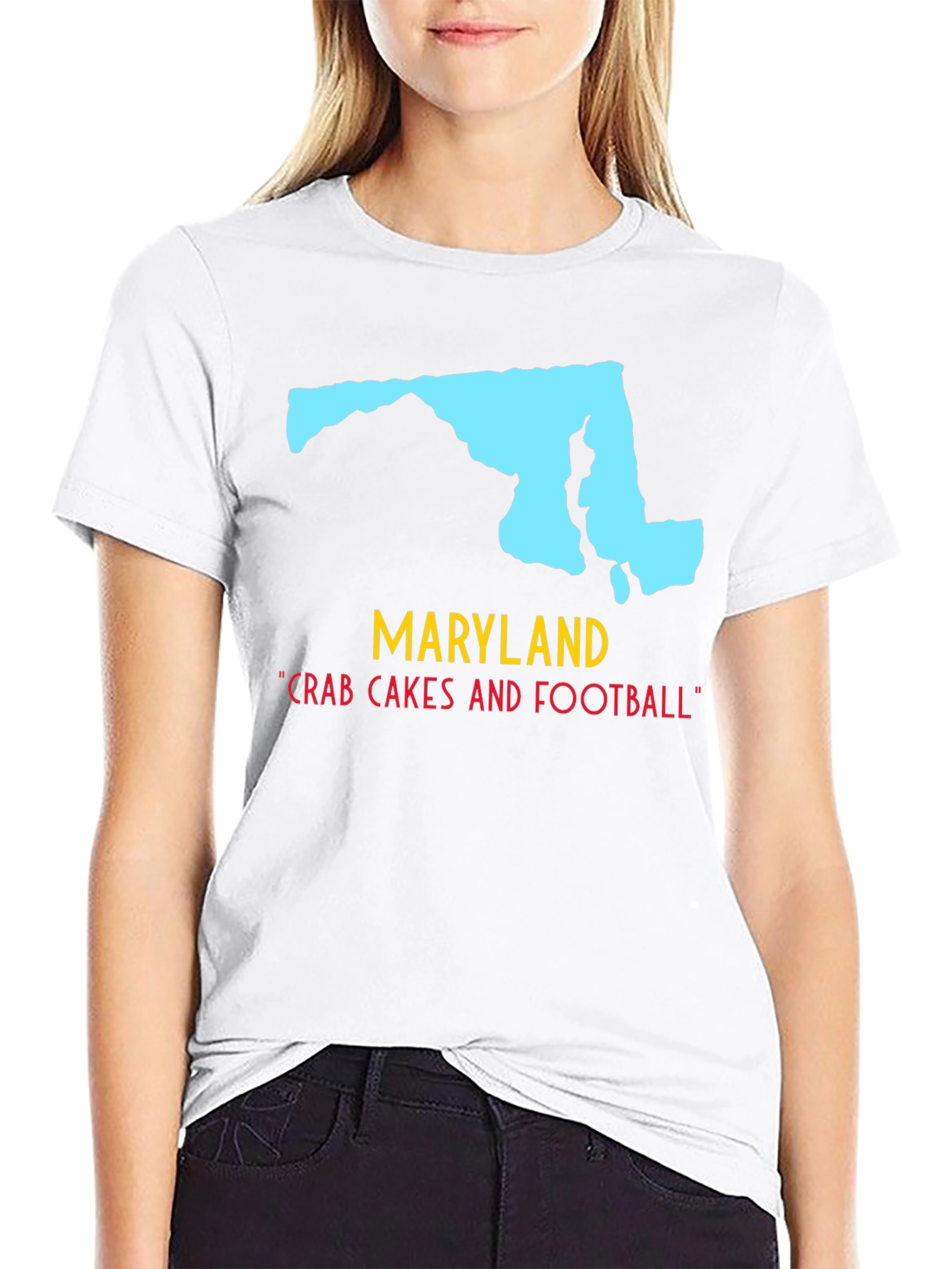 Maryland State Pride T-Shirt: Crab Cakes & Football