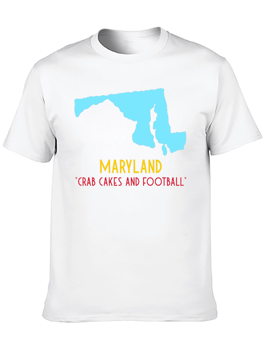 Maryland State Pride T-Shirt: Crab Cakes & Football