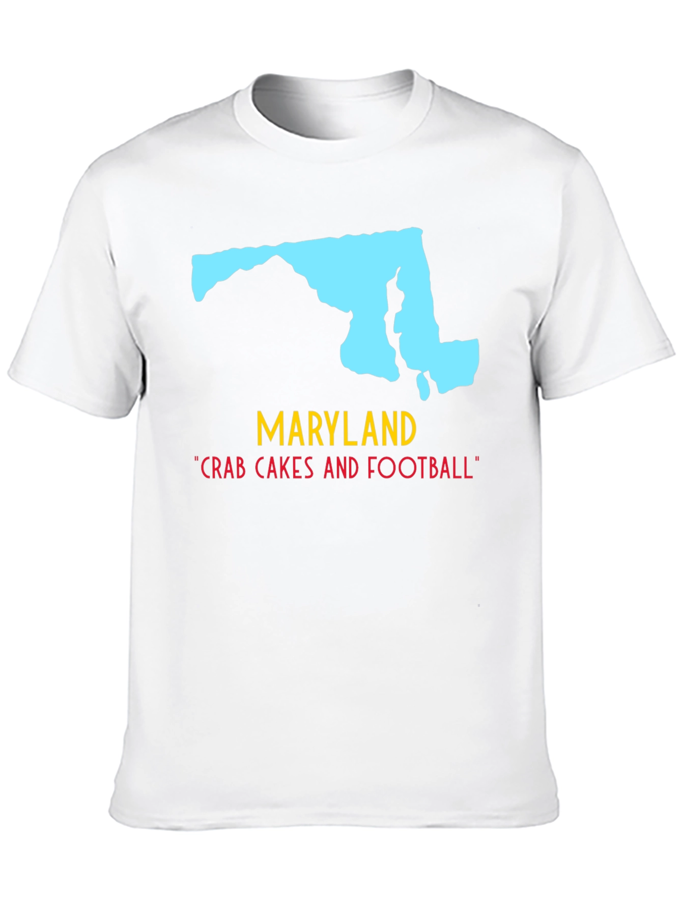 Maryland State Pride T-Shirt: Crab Cakes & Football