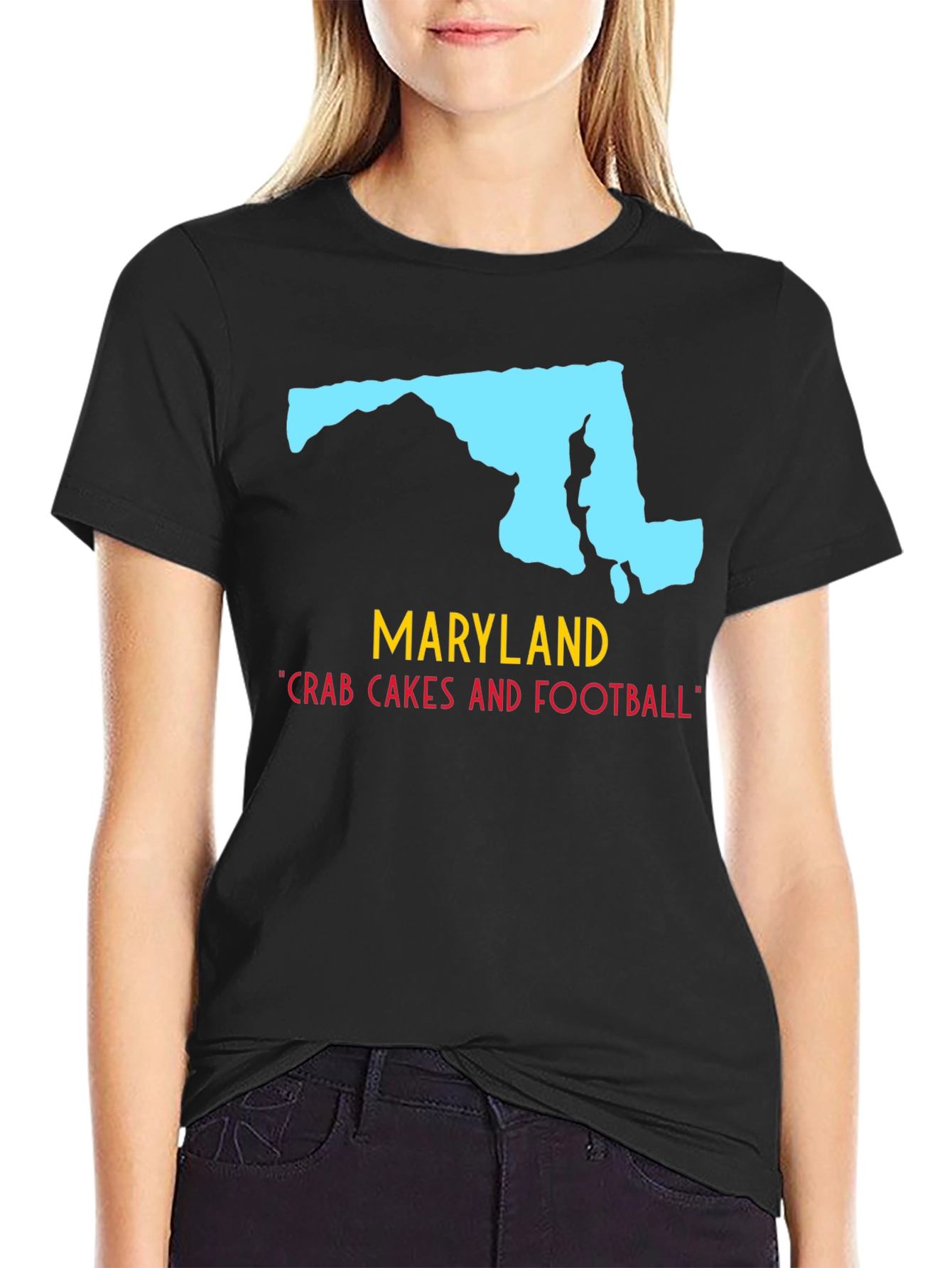 Maryland State Pride T-Shirt: Crab Cakes & Football