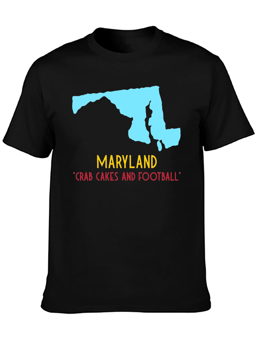 Maryland State Pride T-Shirt: Crab Cakes & Football
