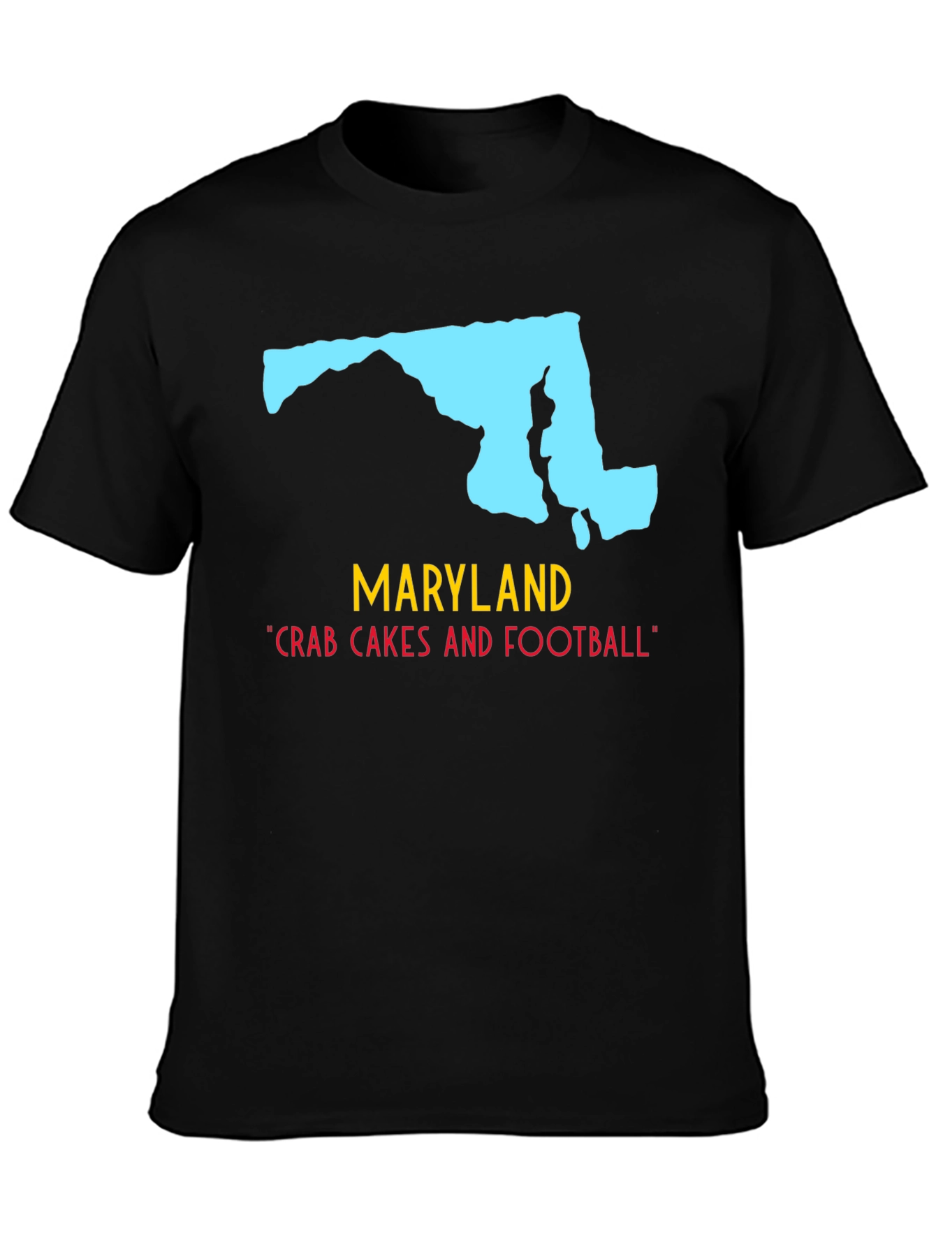 Maryland State Pride T-Shirt: Crab Cakes & Football