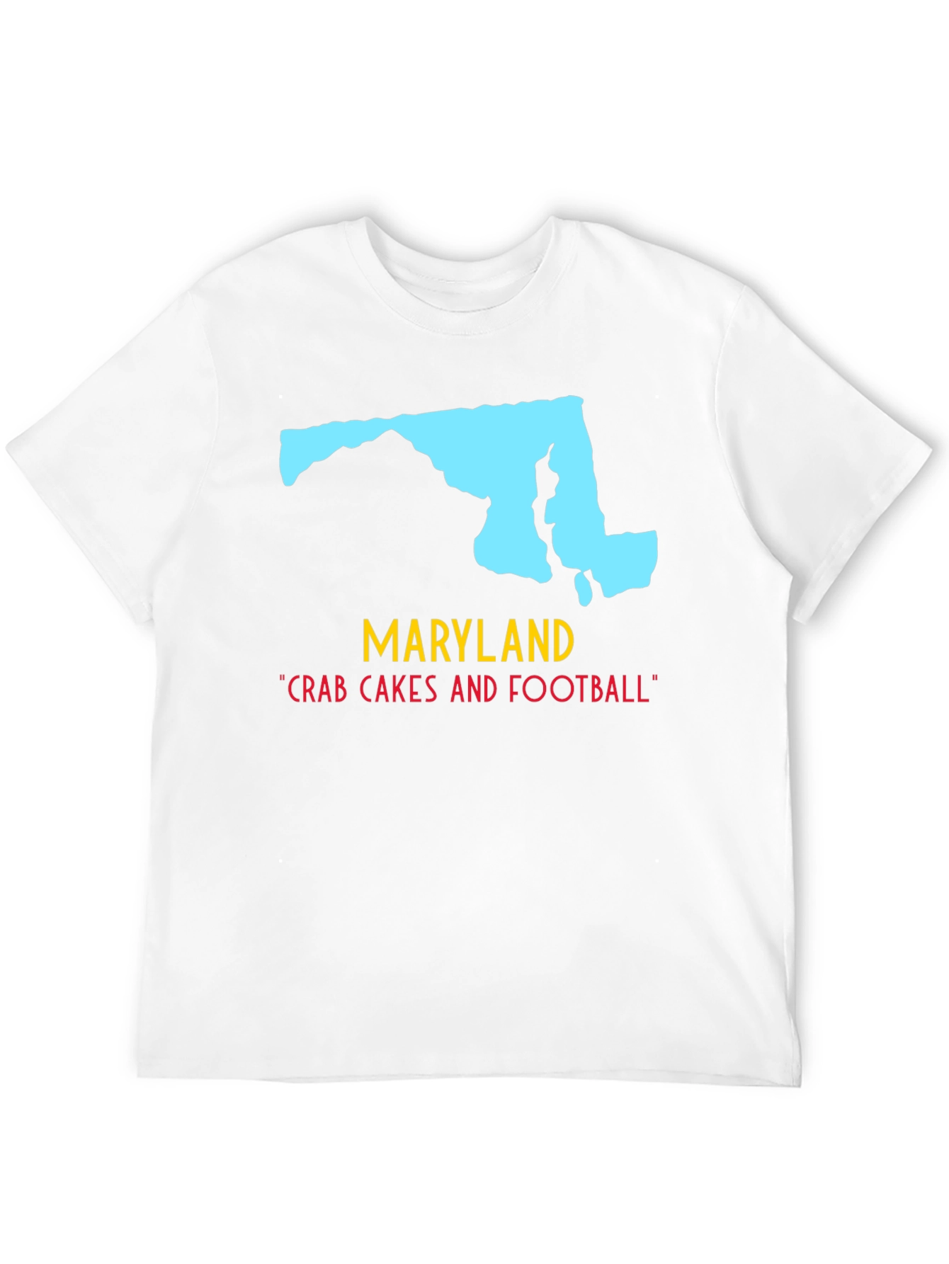 Maryland State Pride T-Shirt: Crab Cakes & Football