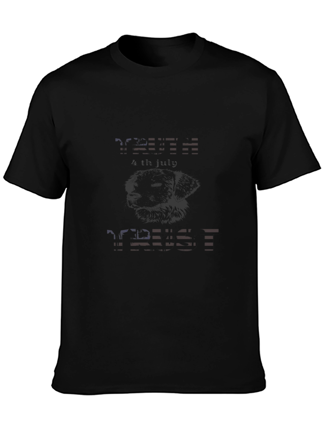 Patriotic 4th of July Mens Black T-Shirt