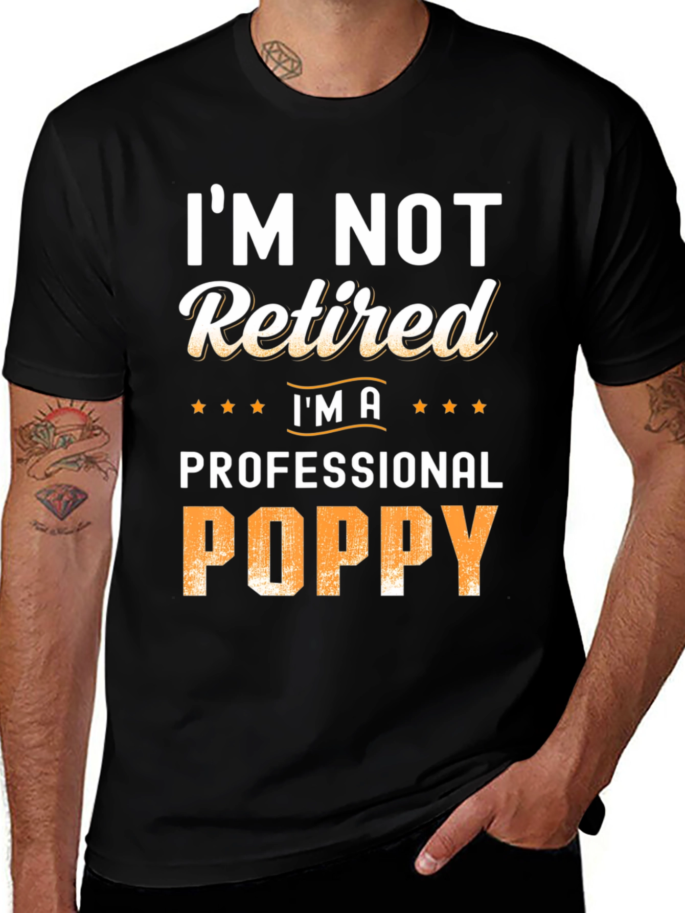 Professional Poppy T-Shirt - Funny Grandpa Tee