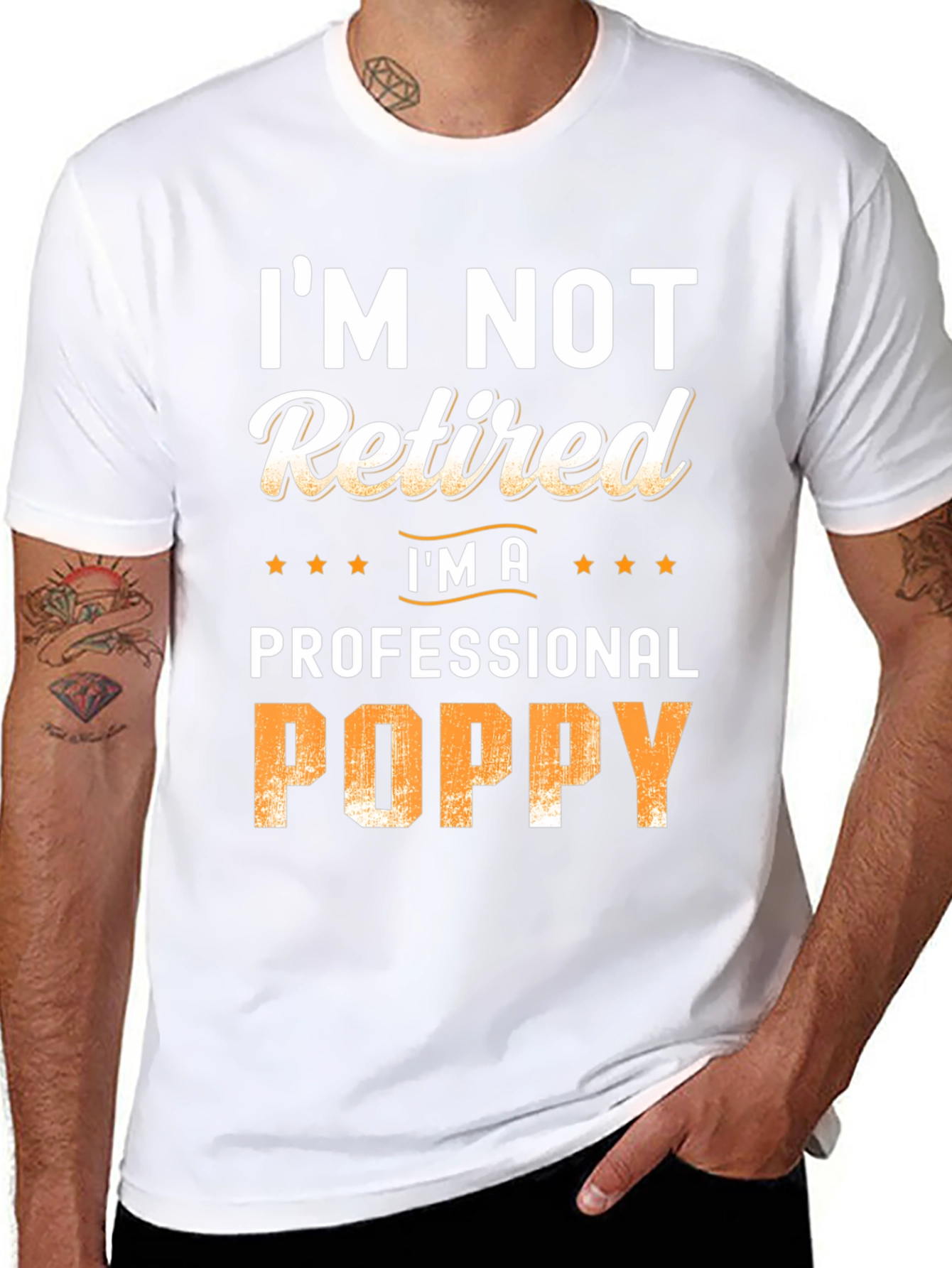 Professional Poppy T-Shirt - Funny Grandpa Tee