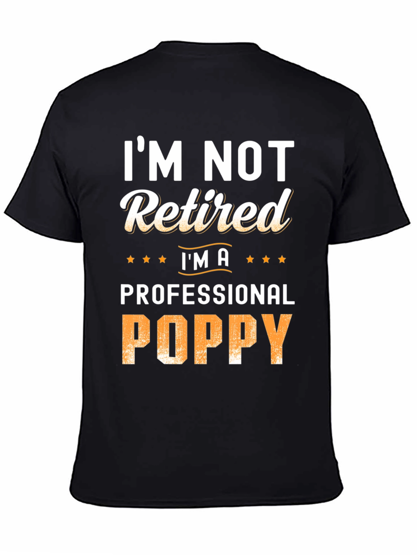 Professional Poppy T-Shirt - Funny Grandpa Tee