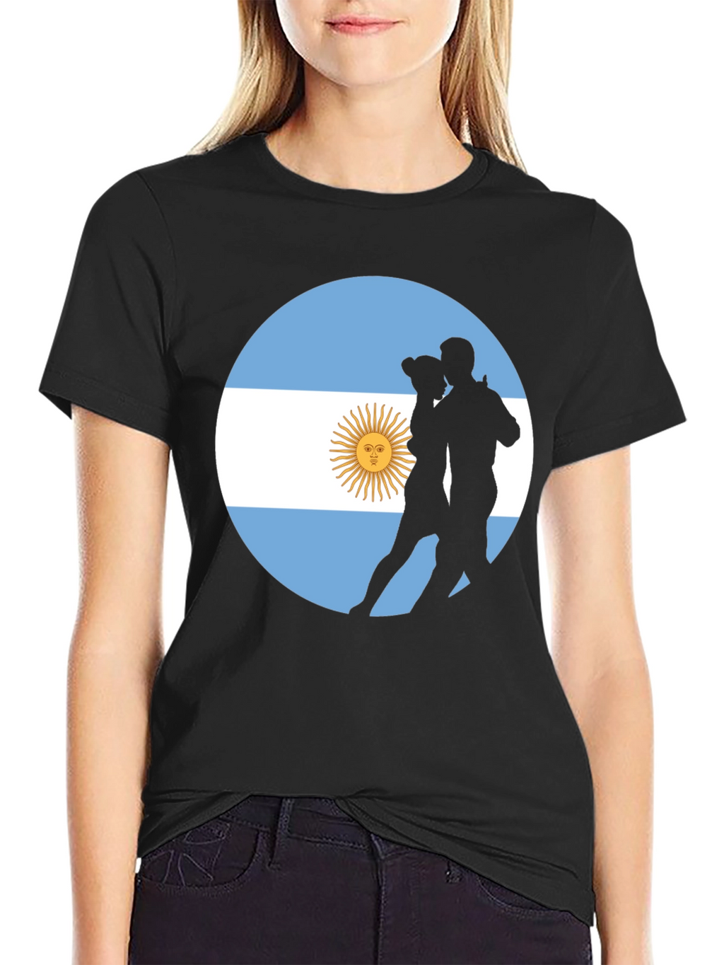 Argentina Tango T-Shirt - Stylish Black Tee