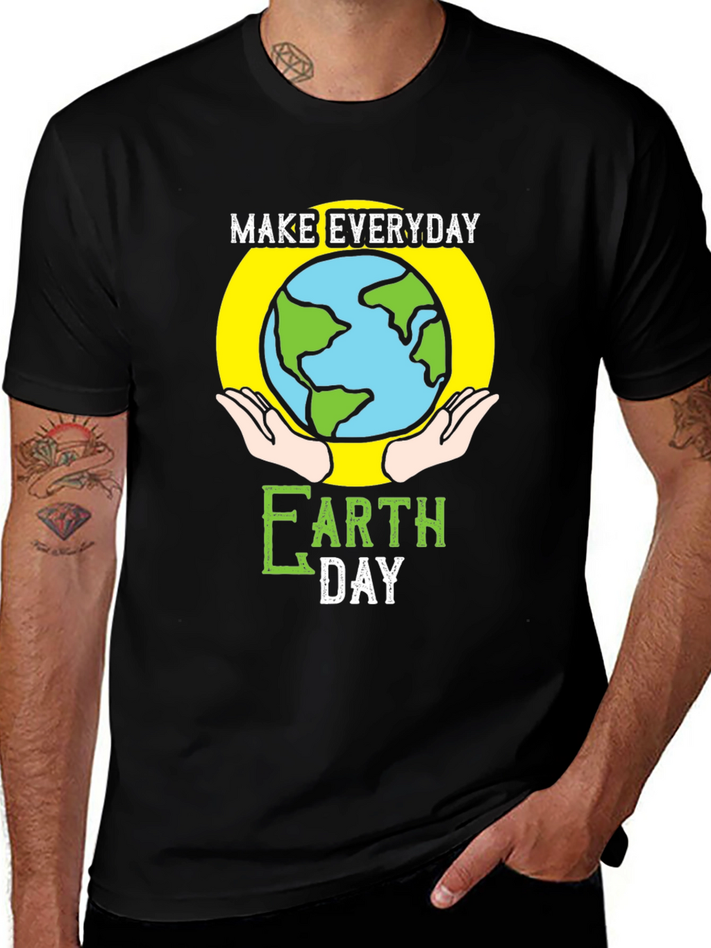 Everyday Earth Day T-Shirt - Black