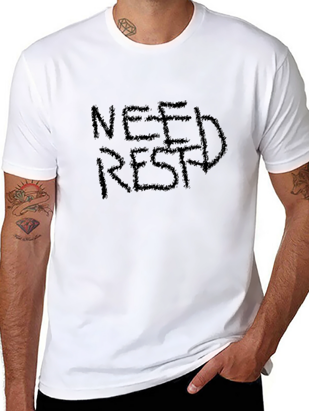 Need Rest? Graphic Black T-Shirt