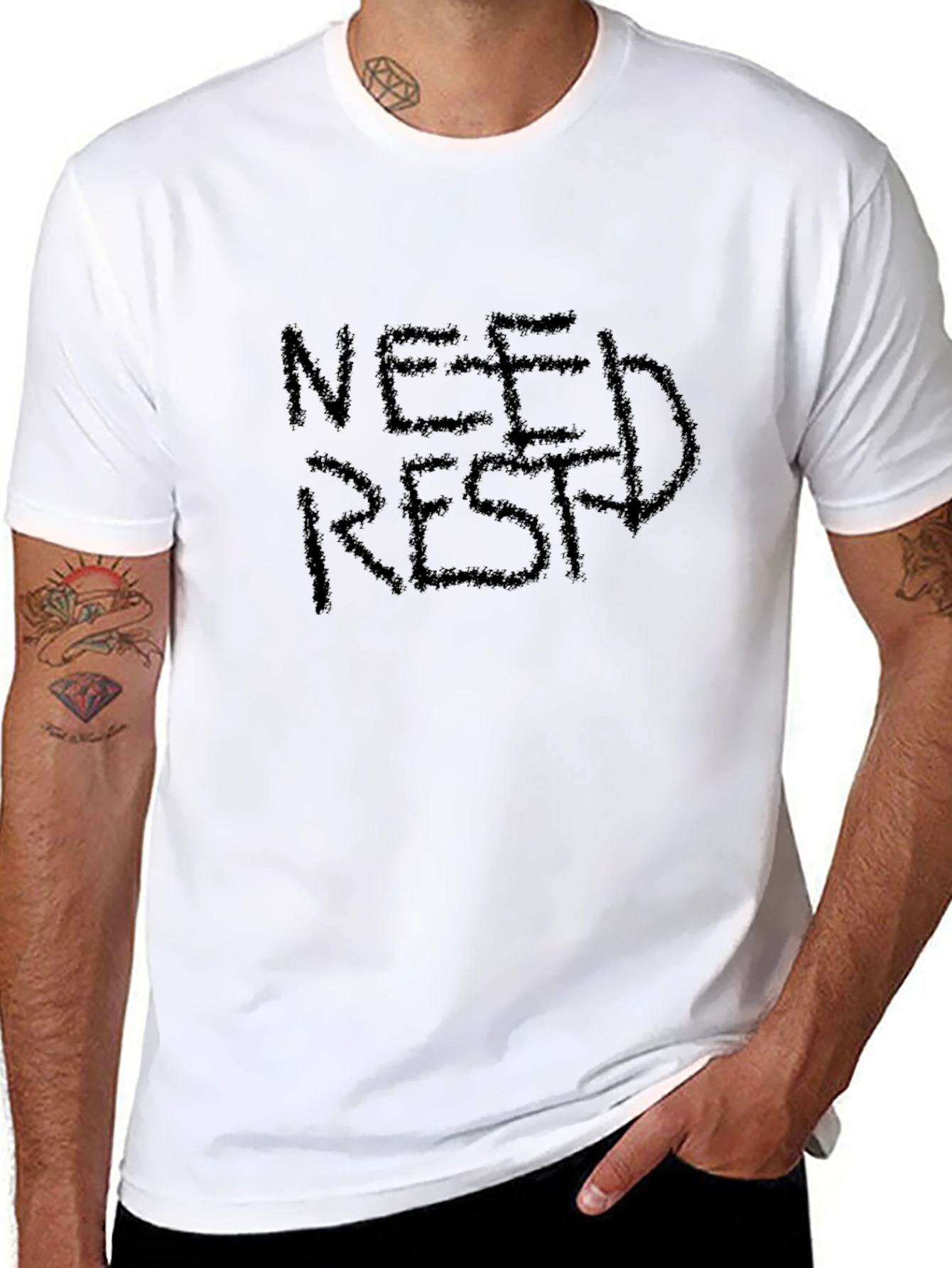 Need Rest? Graphic Black T-Shirt