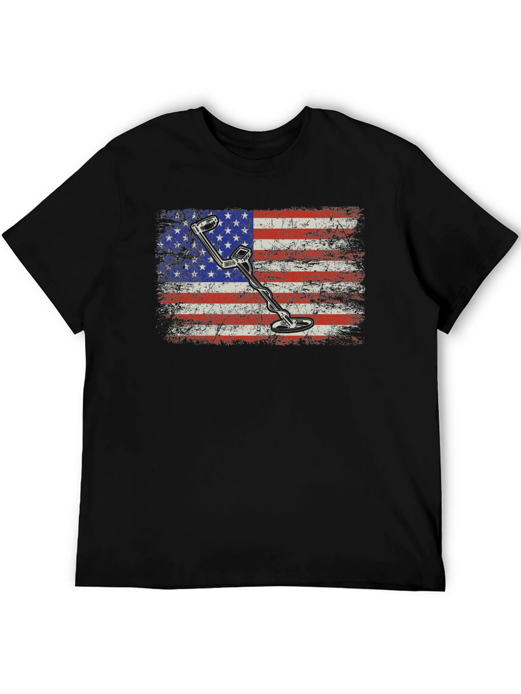 Metal Detector US Flag Tee