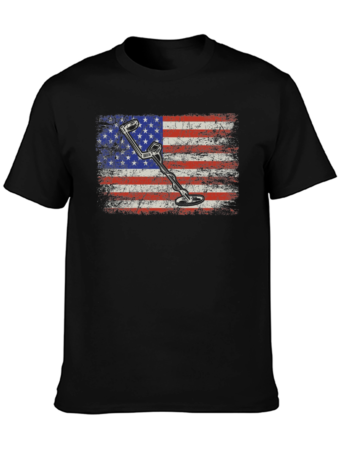 Metal Detector US Flag Tee