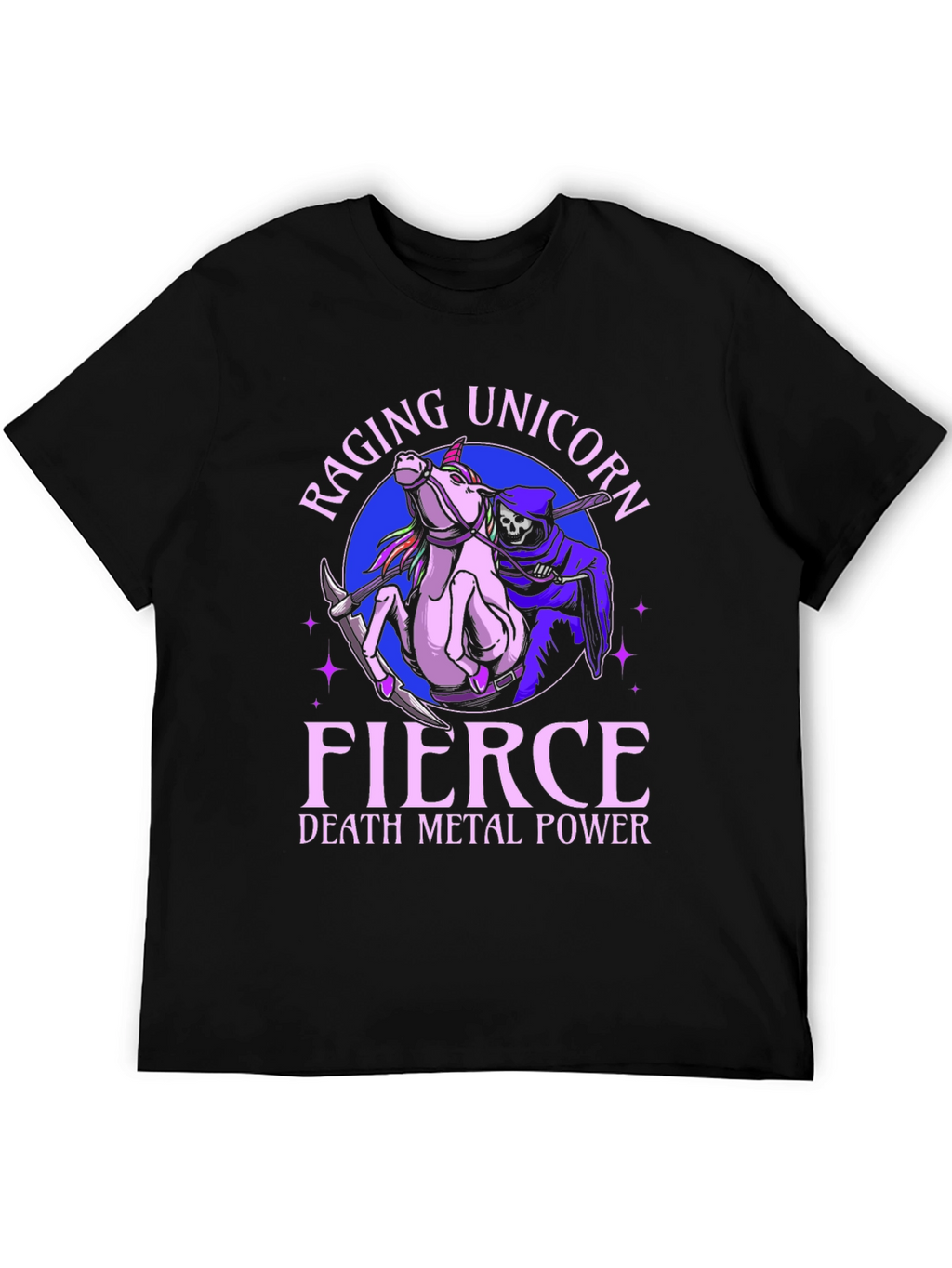 Raging Unicorn Death Metal Power T-Shirt