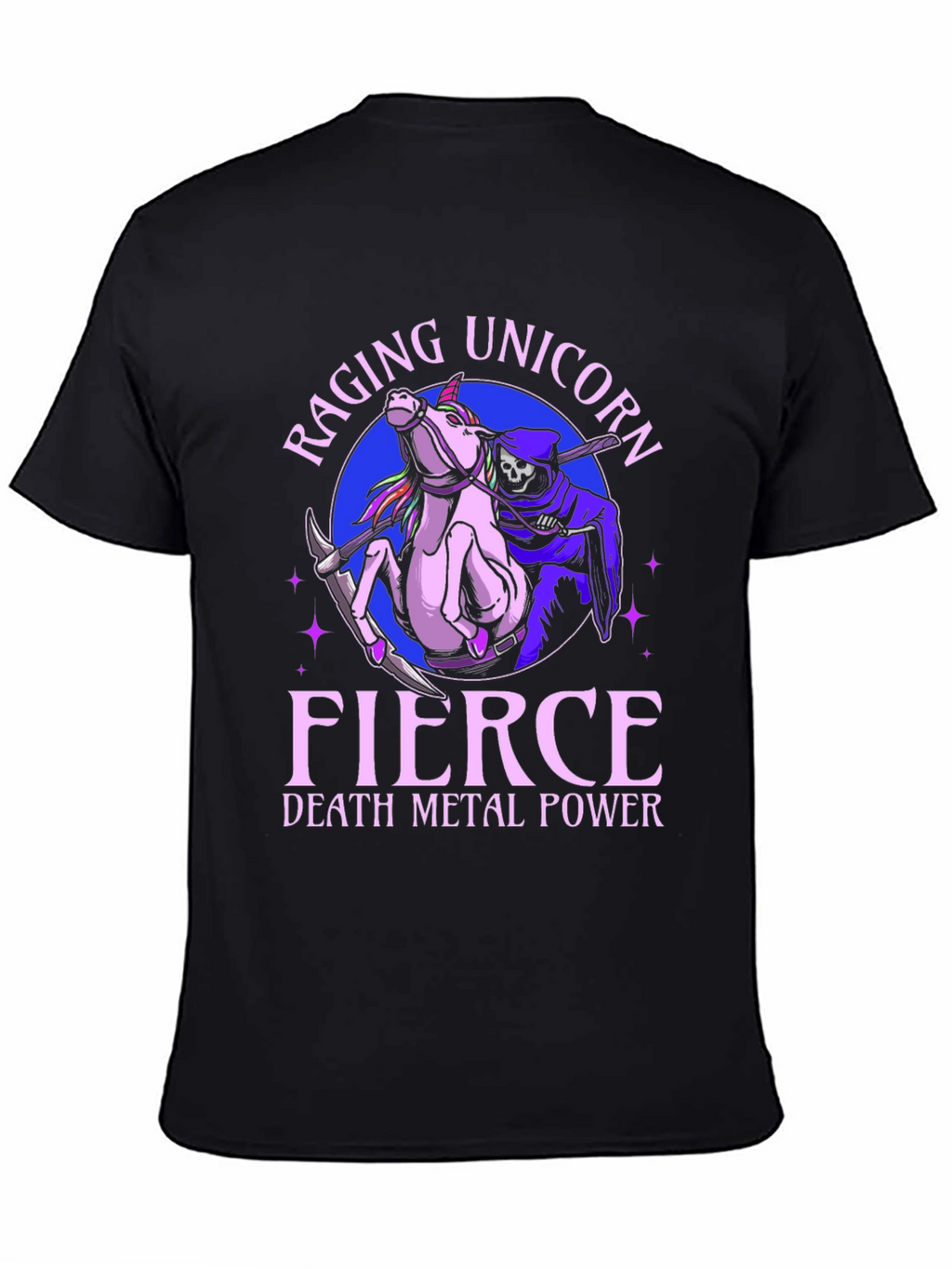 Raging Unicorn Death Metal Power T-Shirt