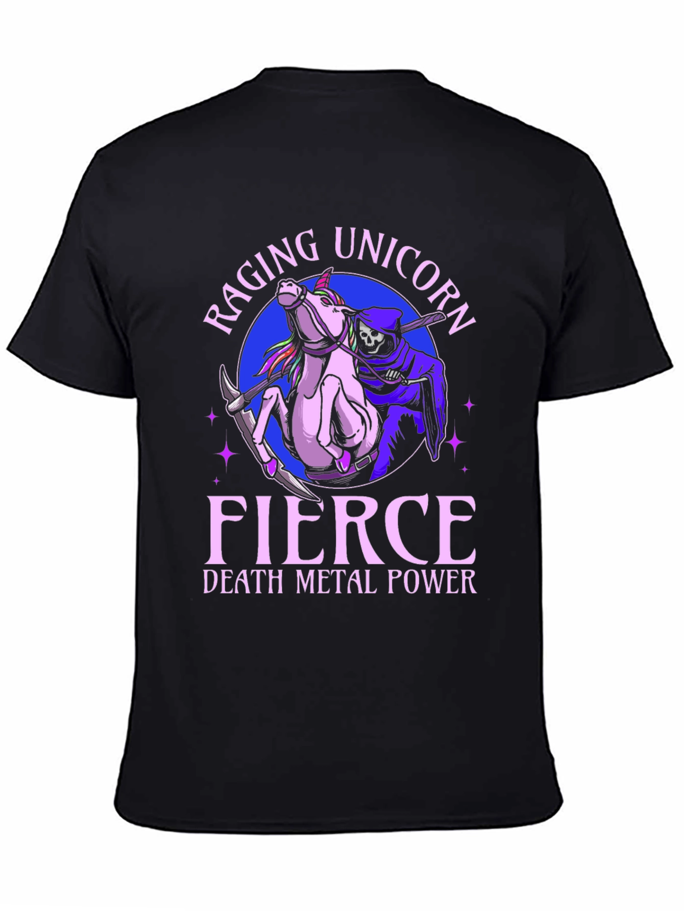 Raging Unicorn Death Metal Power T-Shirt