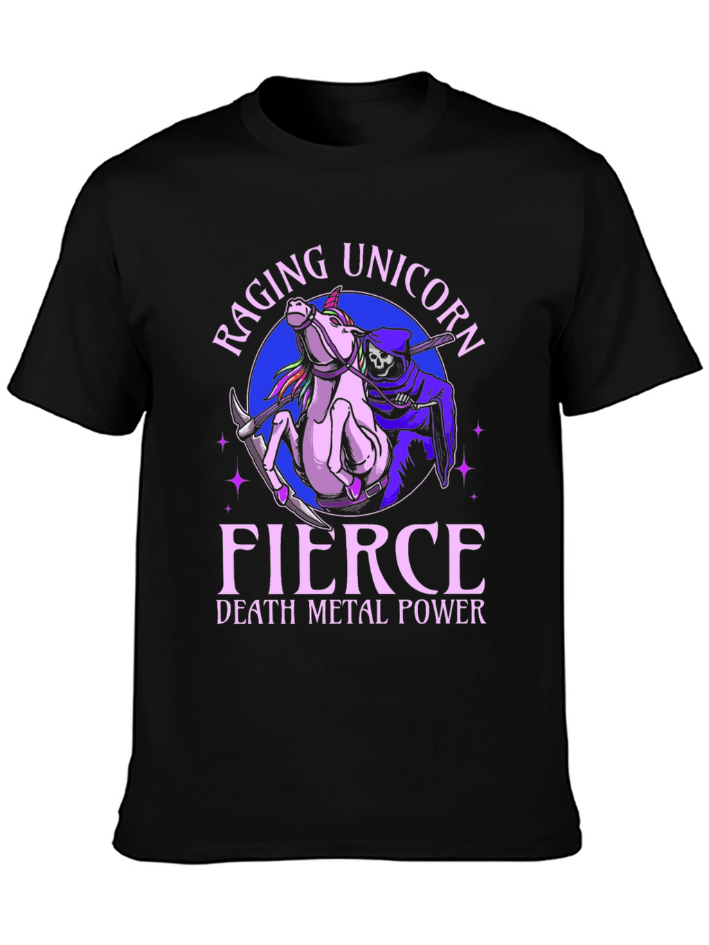 Raging Unicorn Death Metal Power T-Shirt