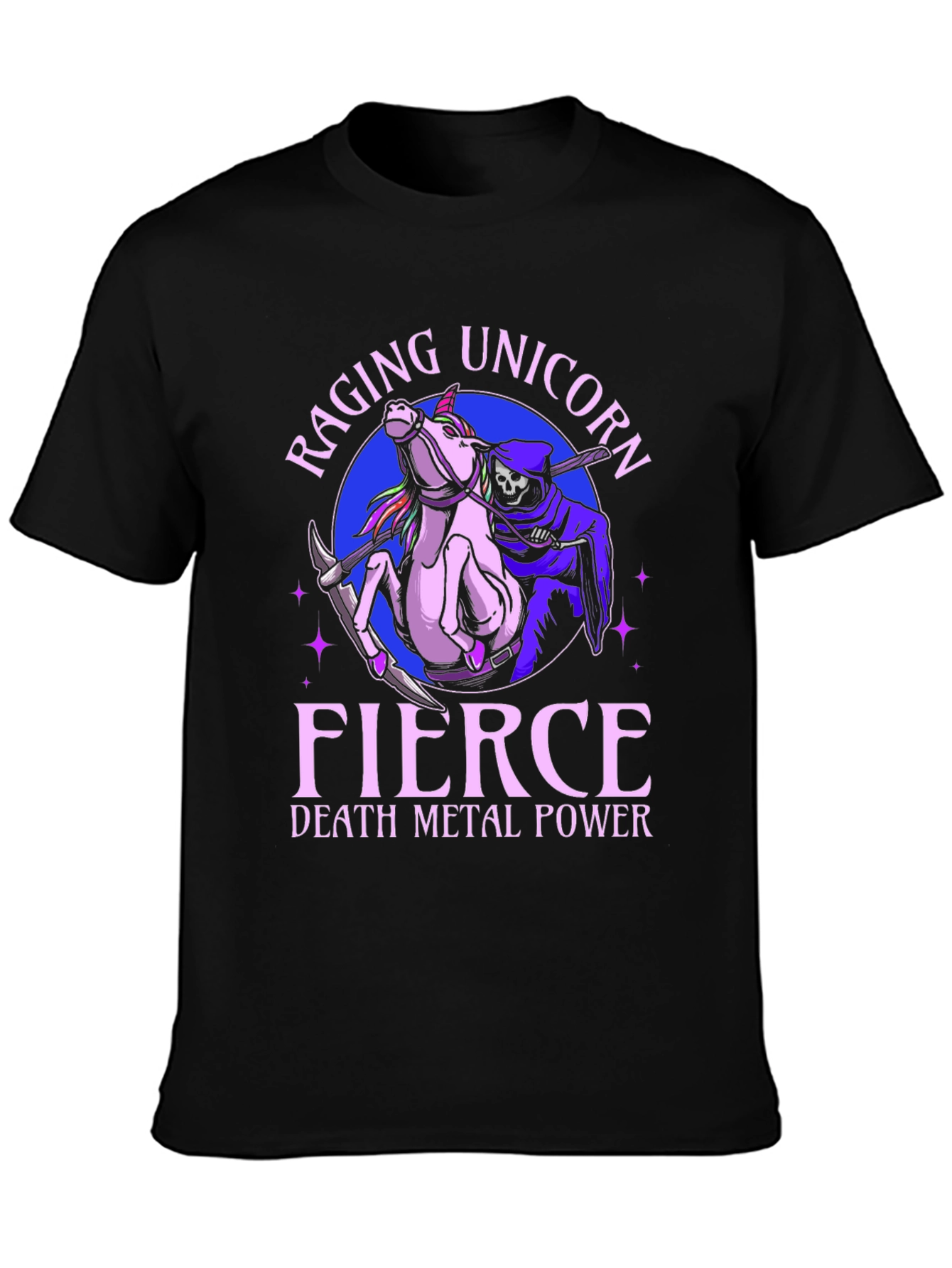 Raging Unicorn Death Metal Power T-Shirt