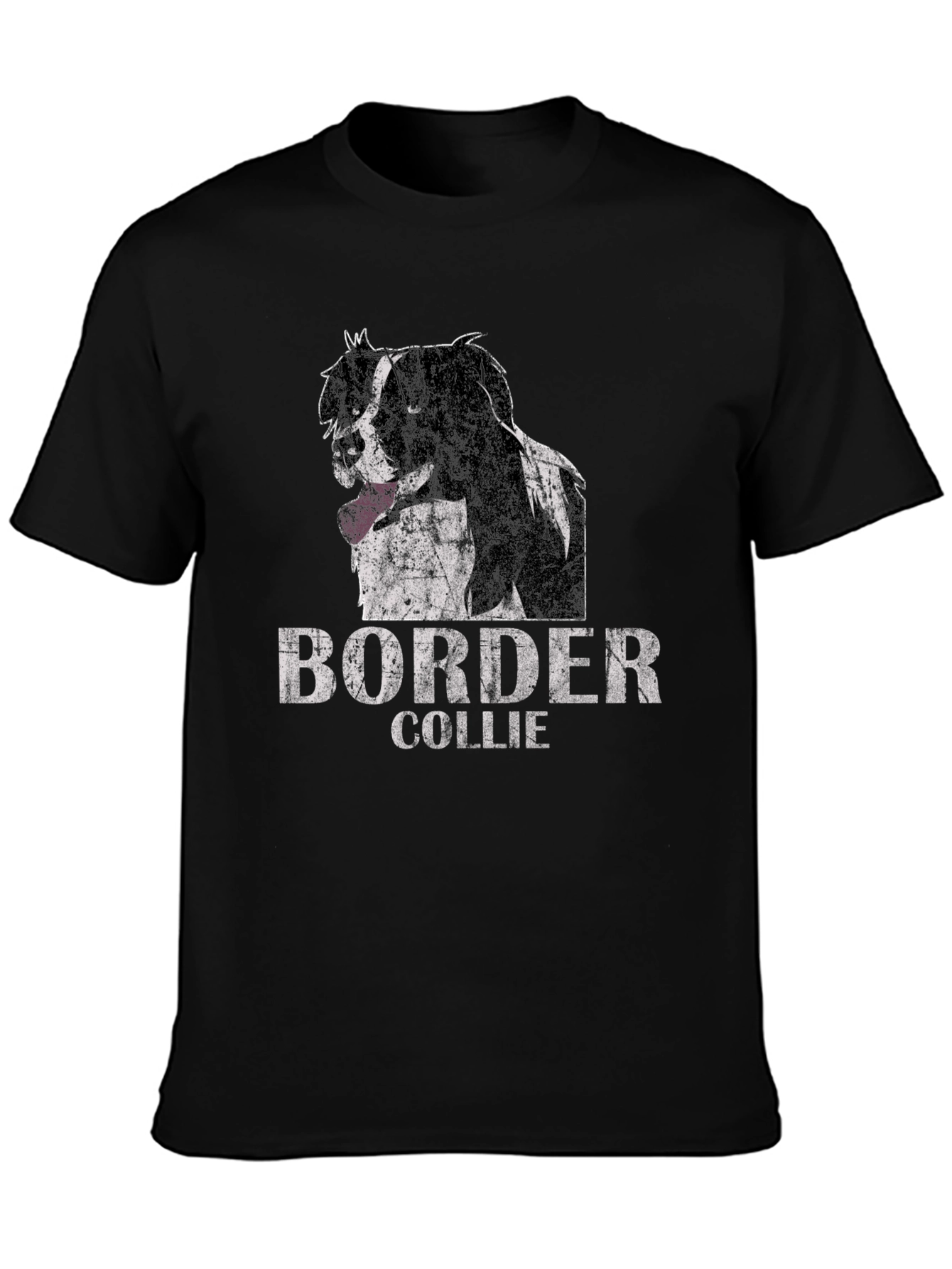 Border Collie Dog Graphic T-Shirt - Unisex Black Tee
