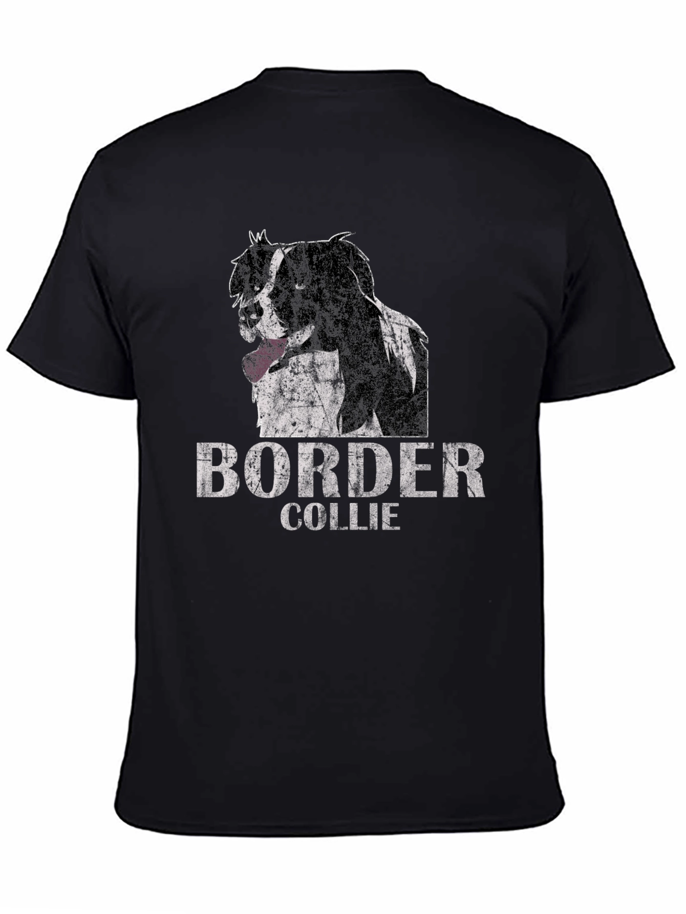 Border Collie Dog Graphic T-Shirt - Unisex Black Tee