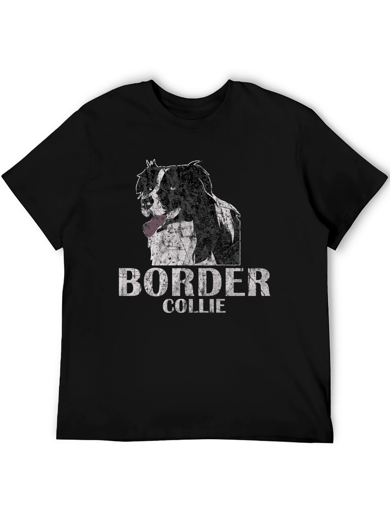 Border Collie Dog Graphic T-Shirt - Unisex Black Tee
