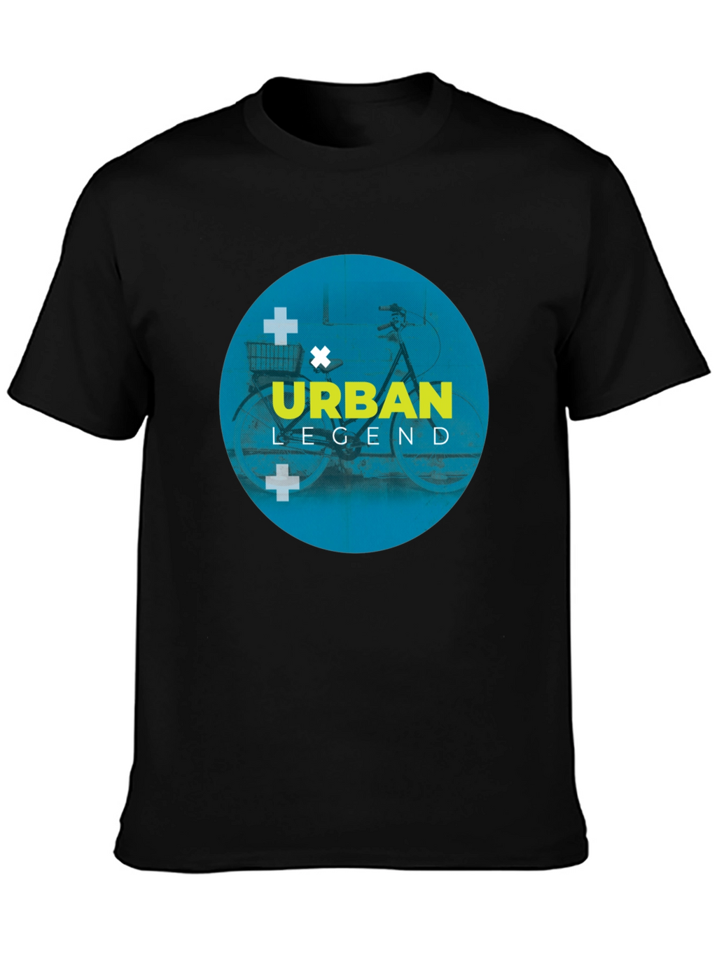 Urban Legend Graphic Tee - Mens Black Cotton T-Shirt
