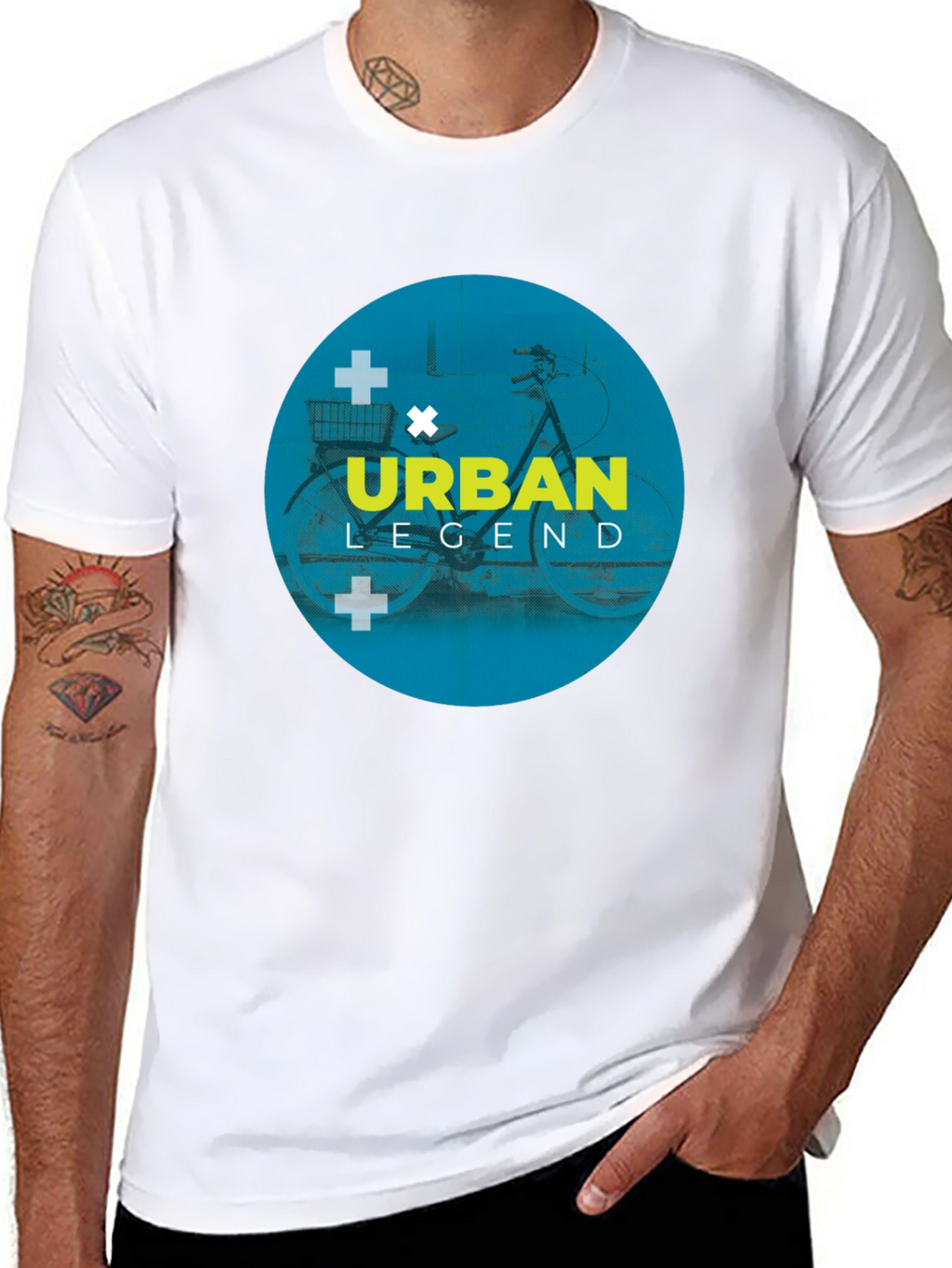 Urban Legend Graphic Tee - Mens Black Cotton T-Shirt