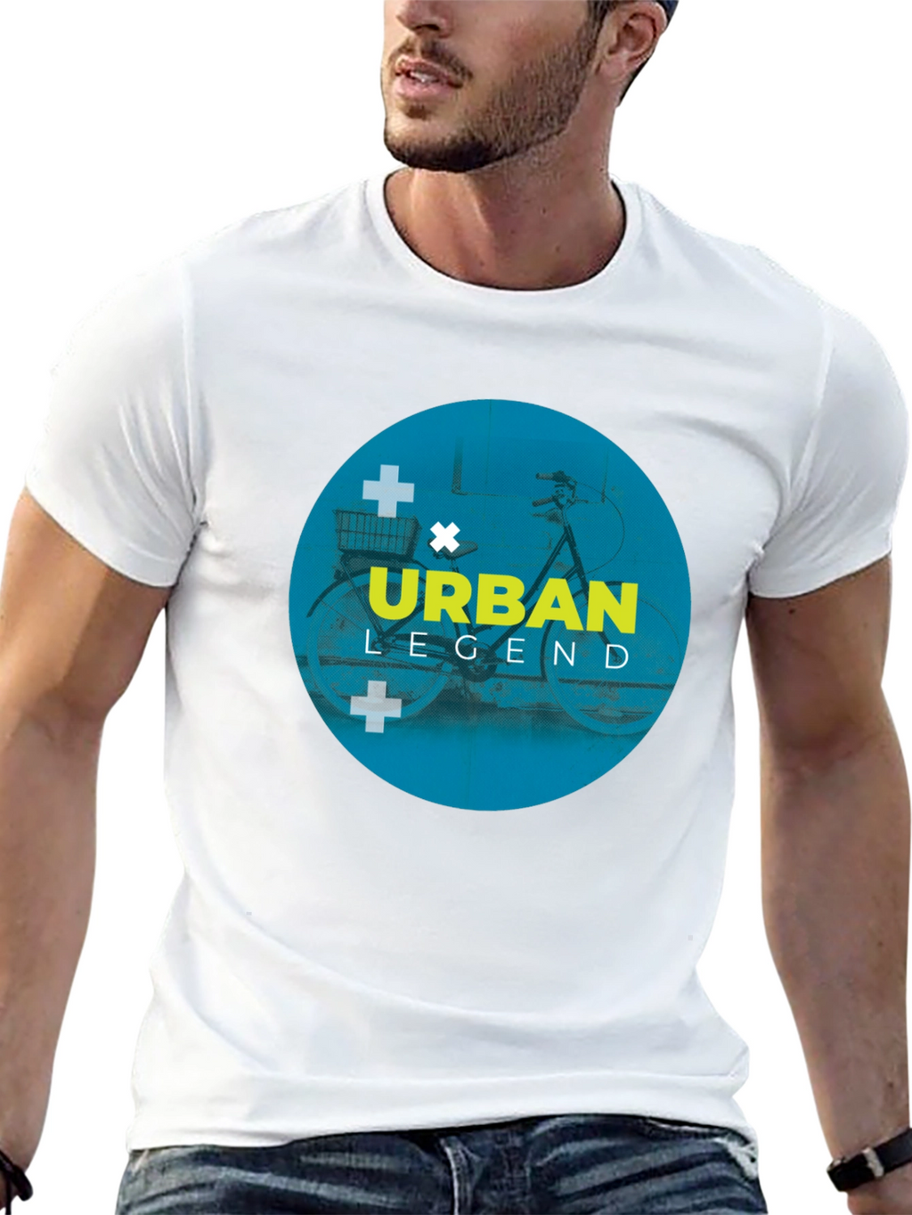 Urban Legend Graphic Tee - Mens Black Cotton T-Shirt