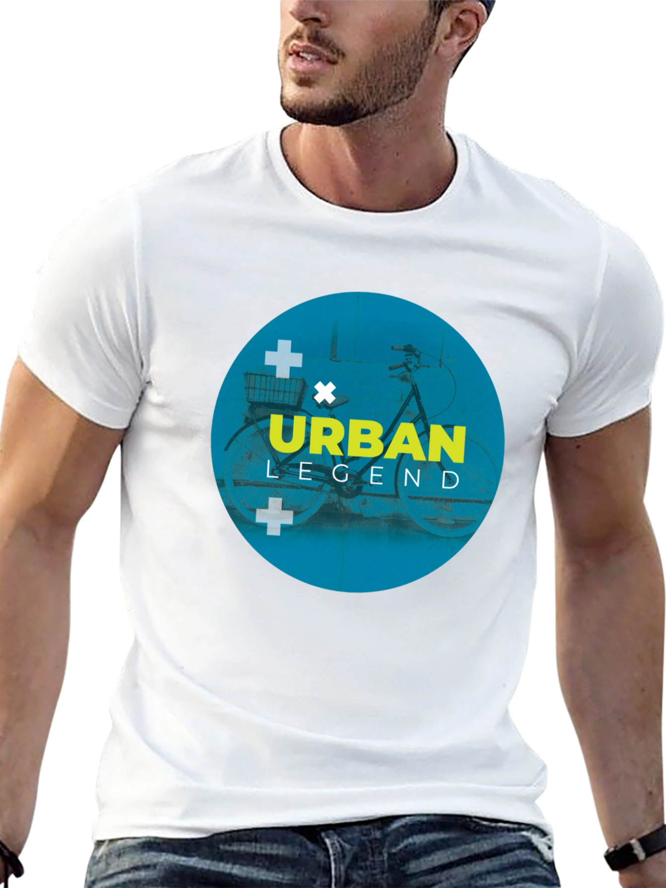 Urban Legend Graphic Tee - Mens Black Cotton T-Shirt