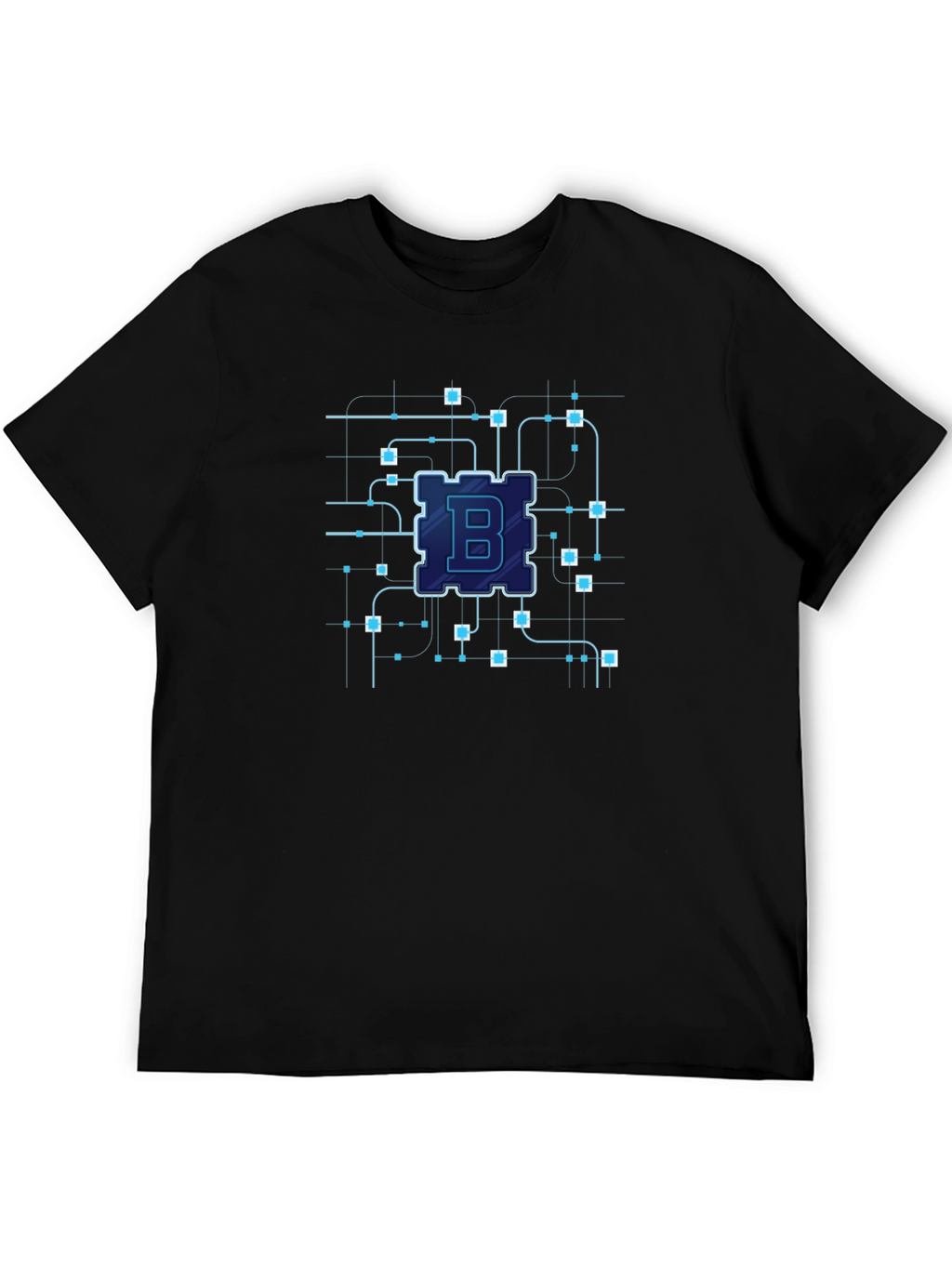 Bitcoin Circuit Board Black T-Shirt - Crypto Tech Style
