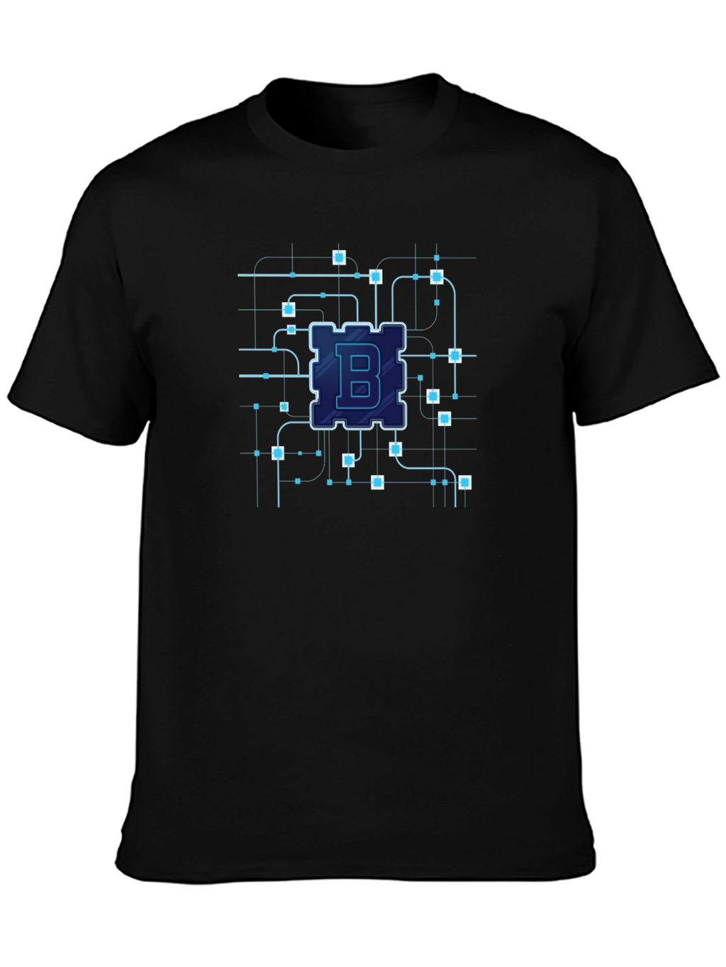 Bitcoin Circuit Board Black T-Shirt - Crypto Tech Style