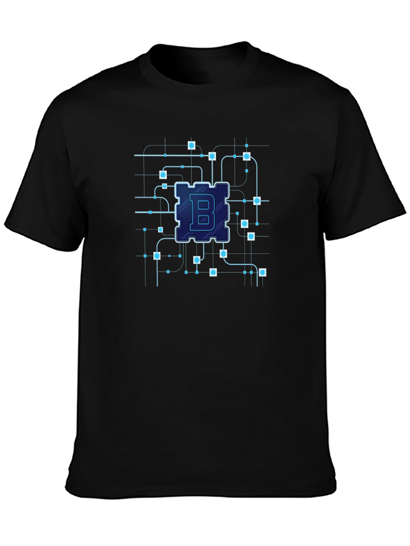 Bitcoin Circuit Board Black T-Shirt - Crypto Tech Style