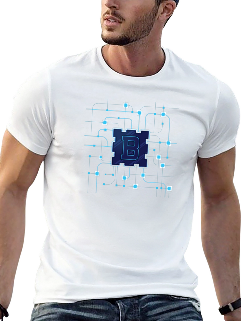 Bitcoin Circuit Board Black T-Shirt - Crypto Tech Style