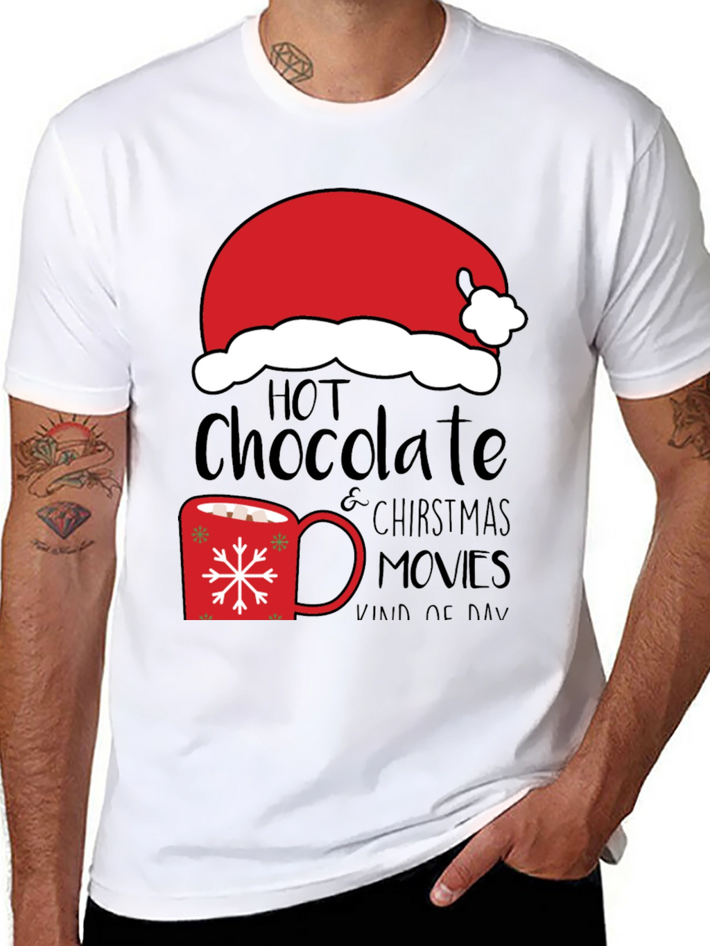 Hot Chocolate Christmas Movies T-Shirt