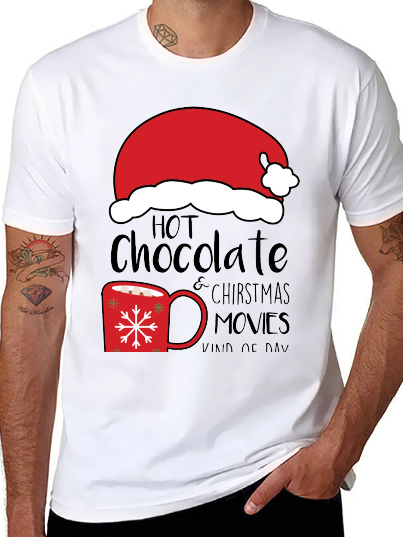 Hot Chocolate Christmas Movies T-Shirt