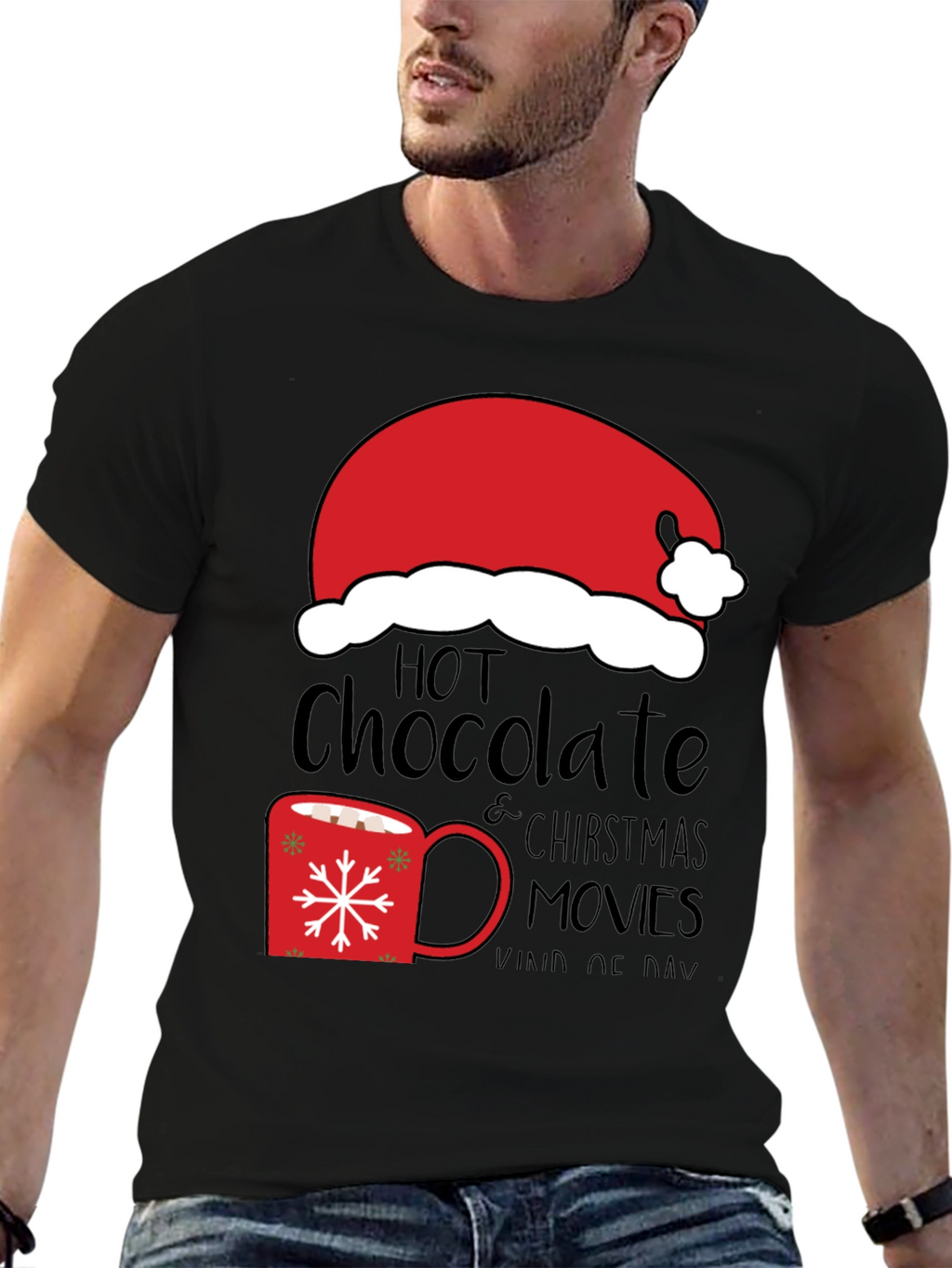 Hot Chocolate Christmas Movies T-Shirt