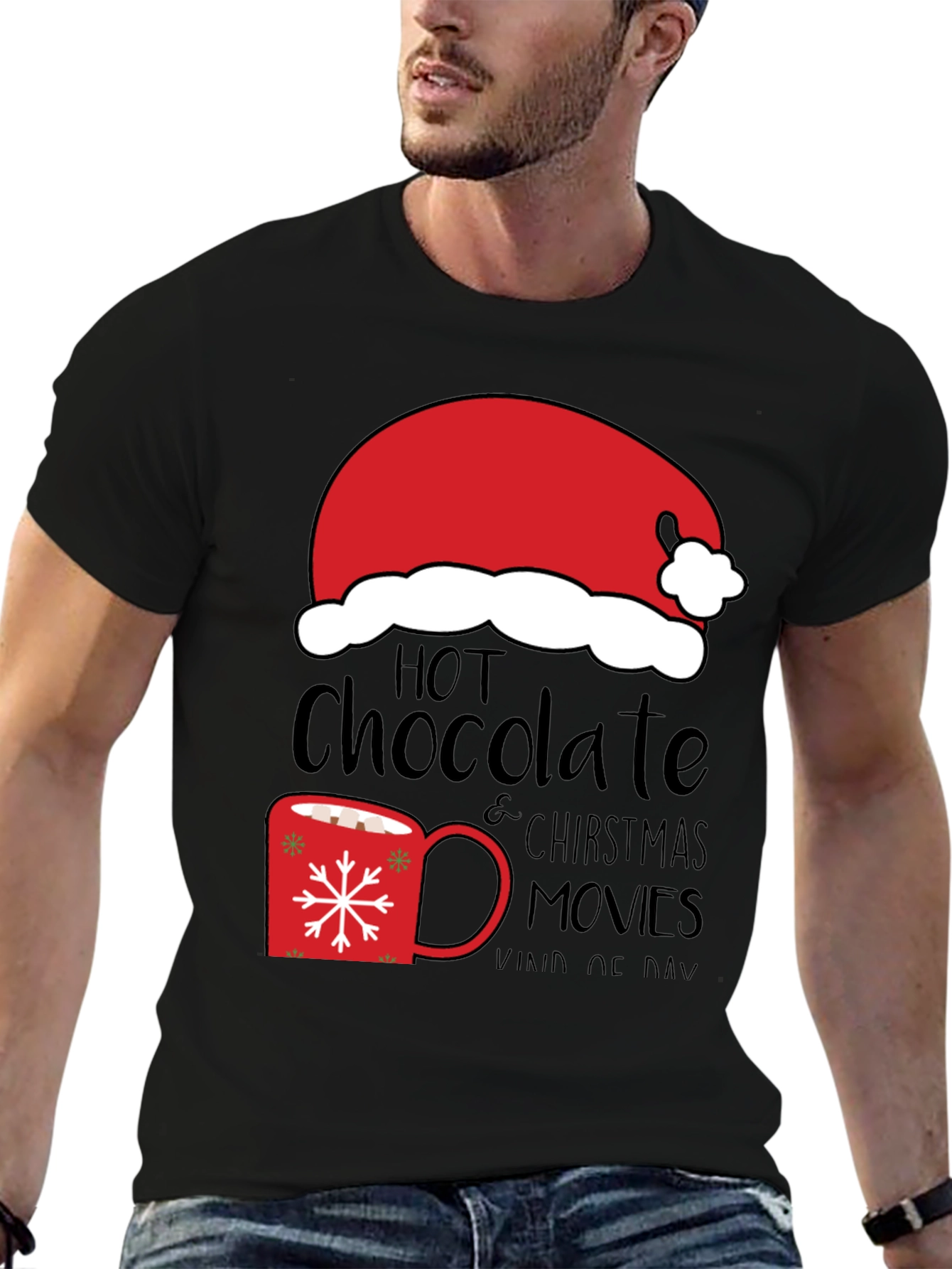 Hot Chocolate Christmas Movies T-Shirt