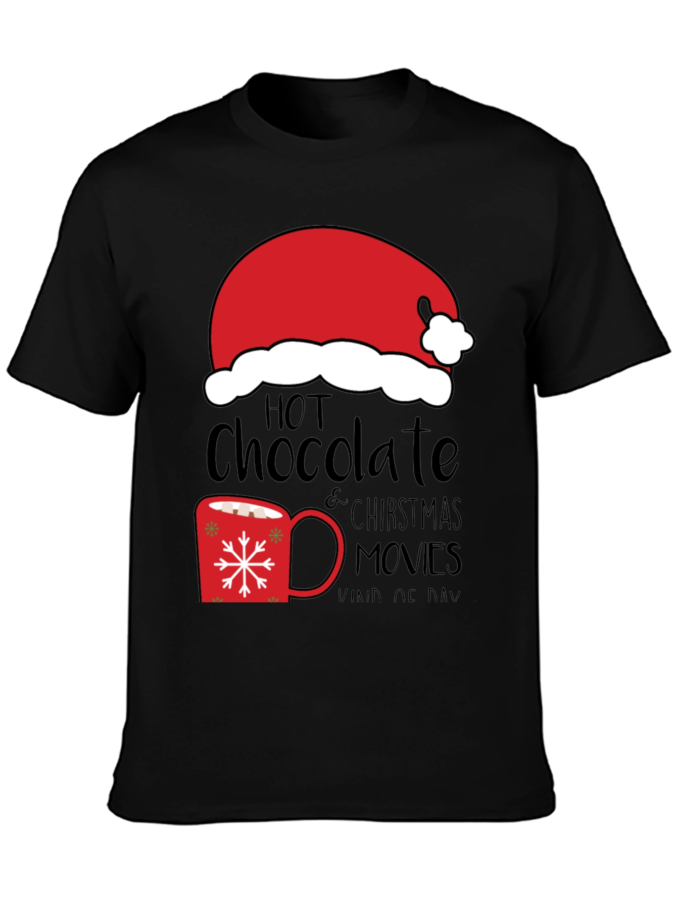 Hot Chocolate Christmas Movies T-Shirt