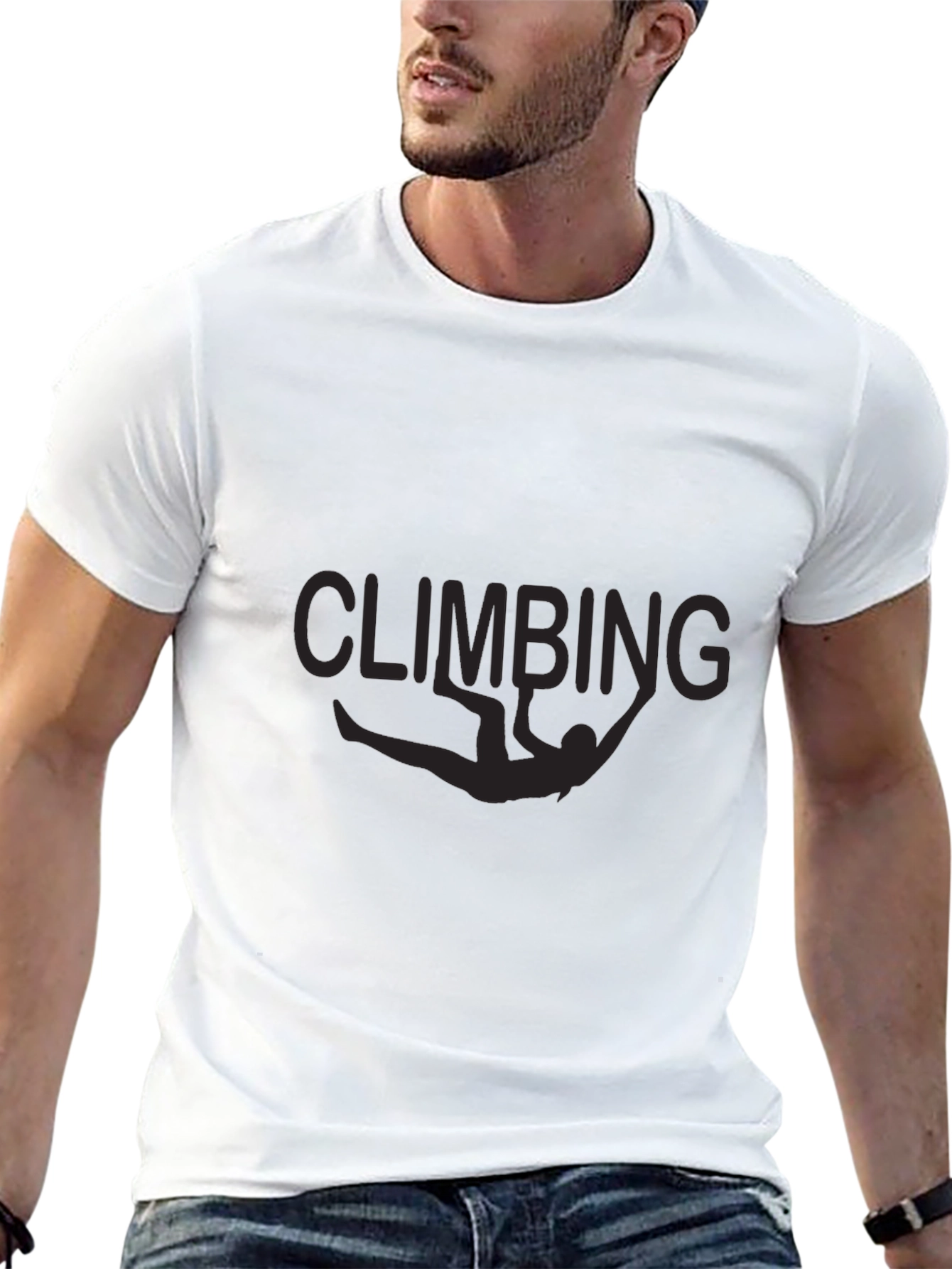 Climbing Graphic Black T-Shirt