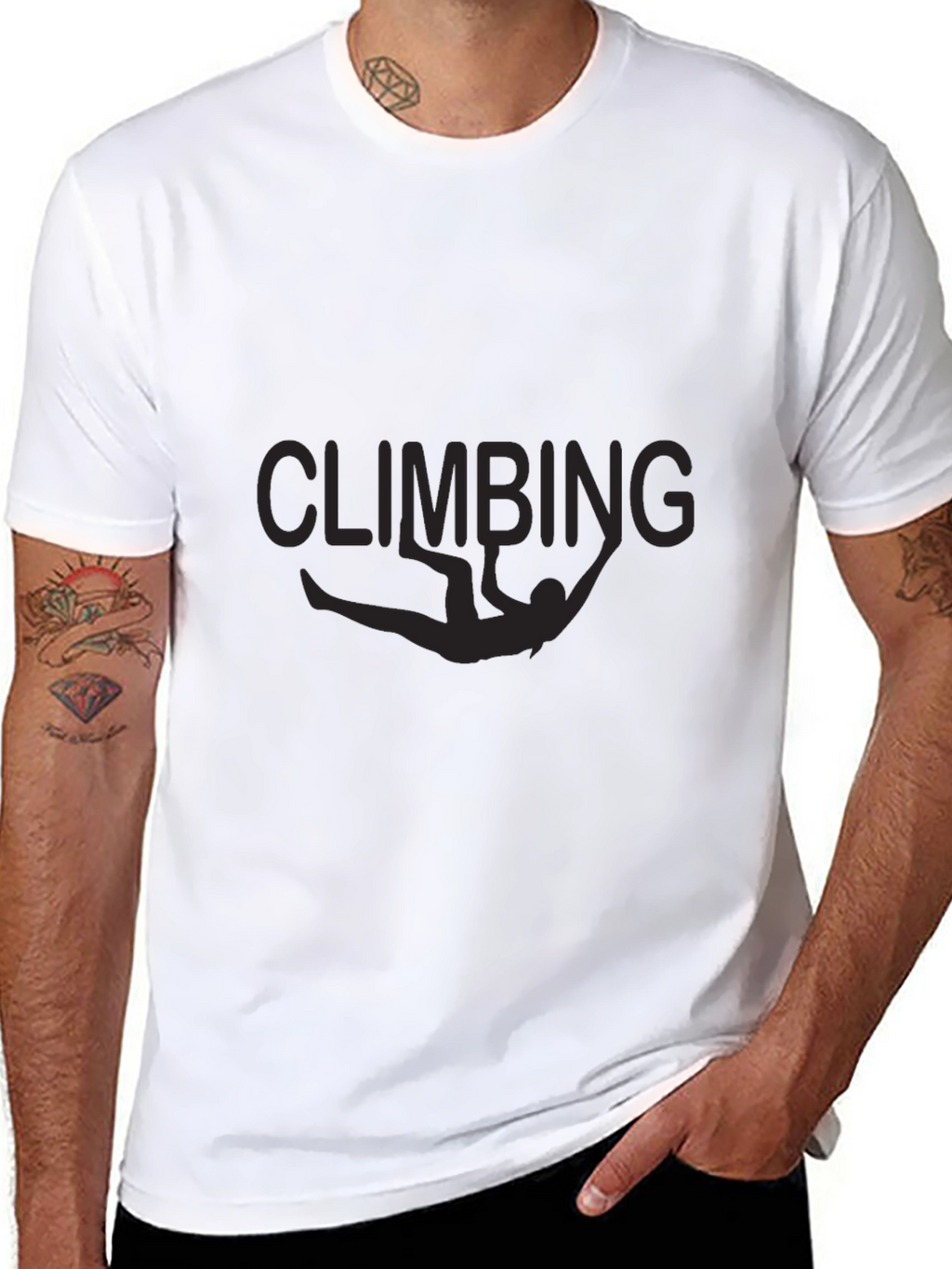 Climbing Graphic Black T-Shirt