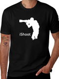 iShoot Photographer Graphic T-Shirt - Black