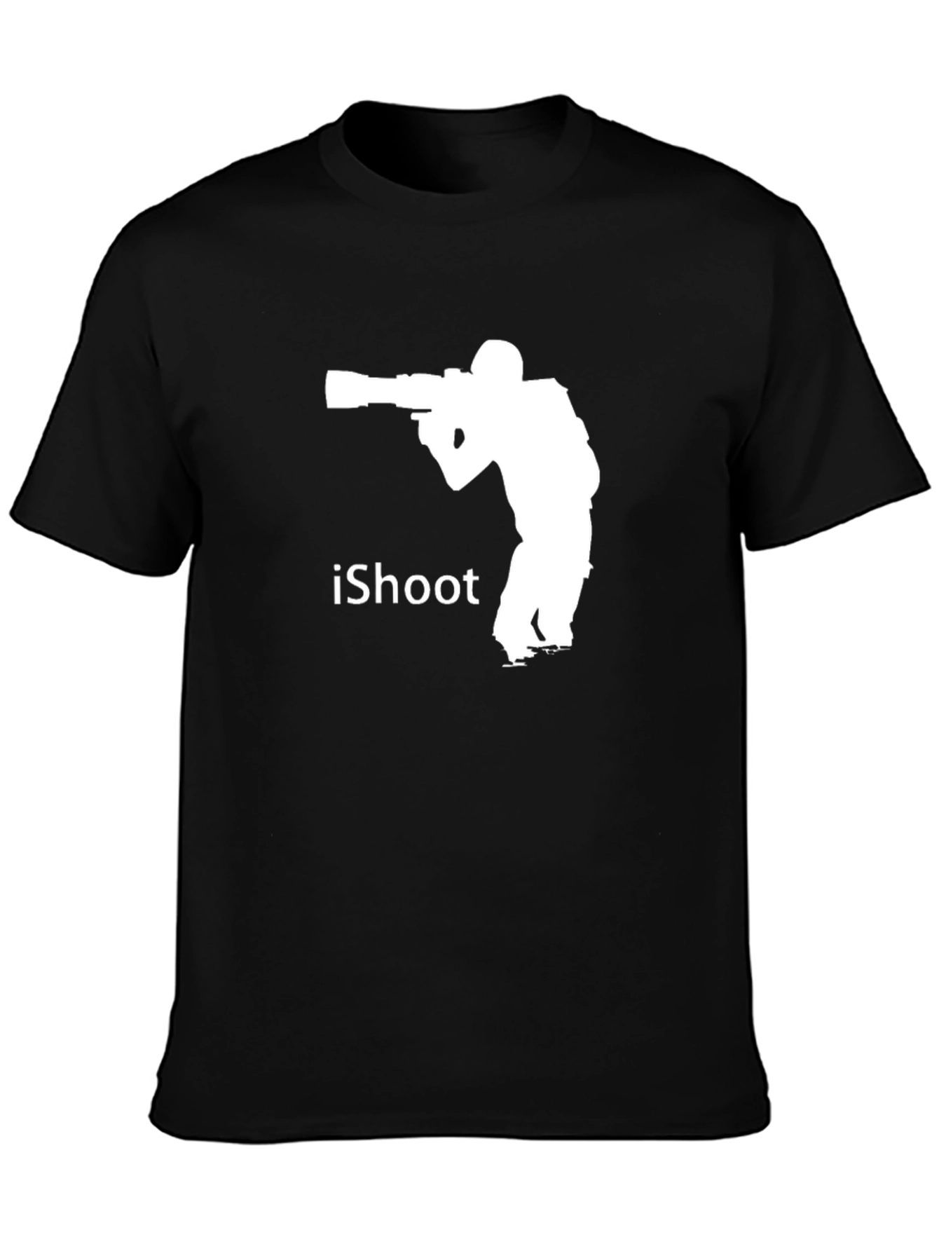 iShoot Photographer Graphic T-Shirt - Black