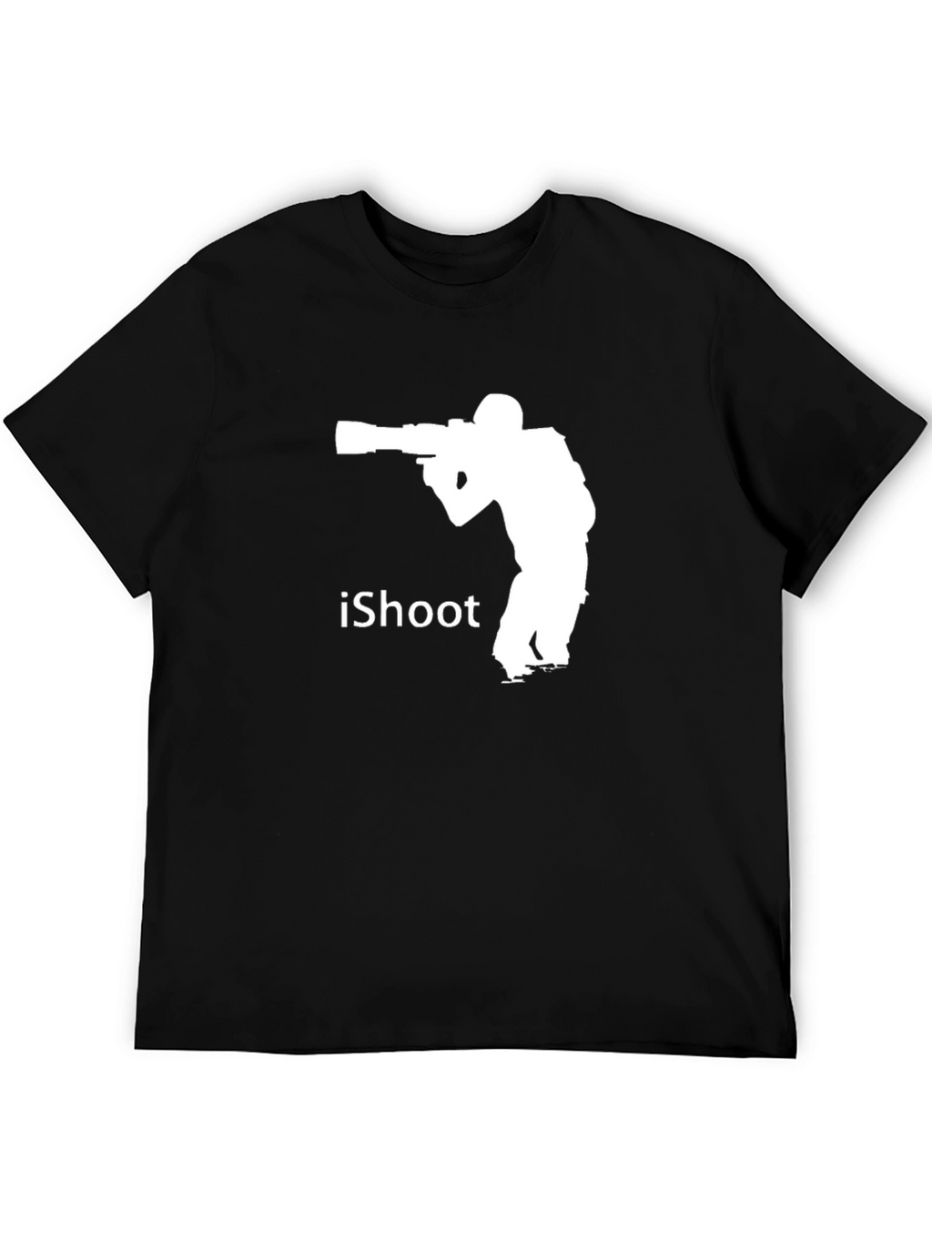 iShoot Photographer Graphic T-Shirt - Black