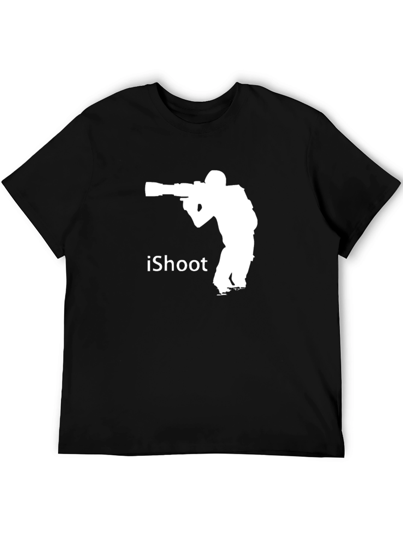 iShoot Photographer Graphic T-Shirt - Black