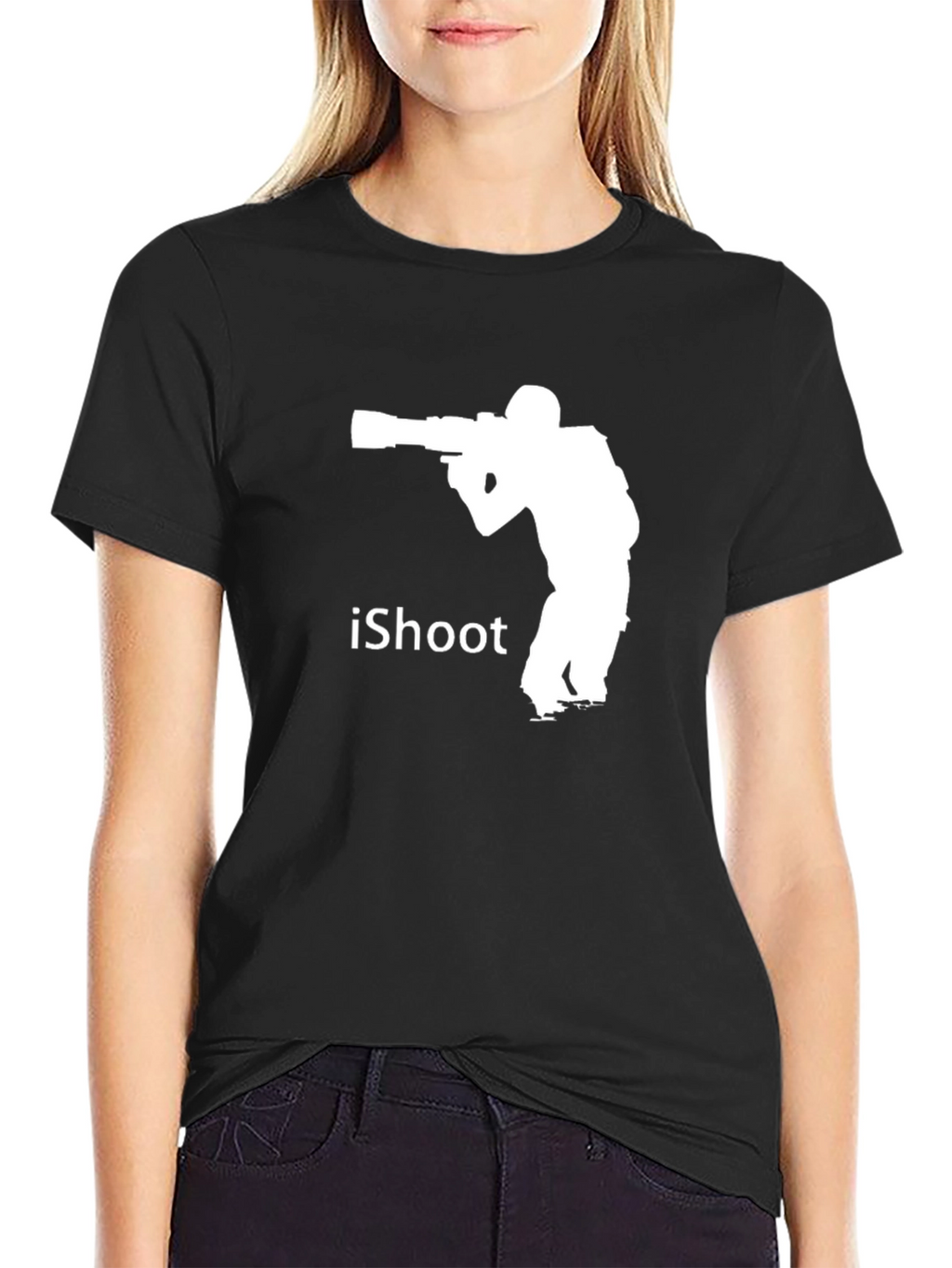 iShoot Photographer Graphic T-Shirt - Black