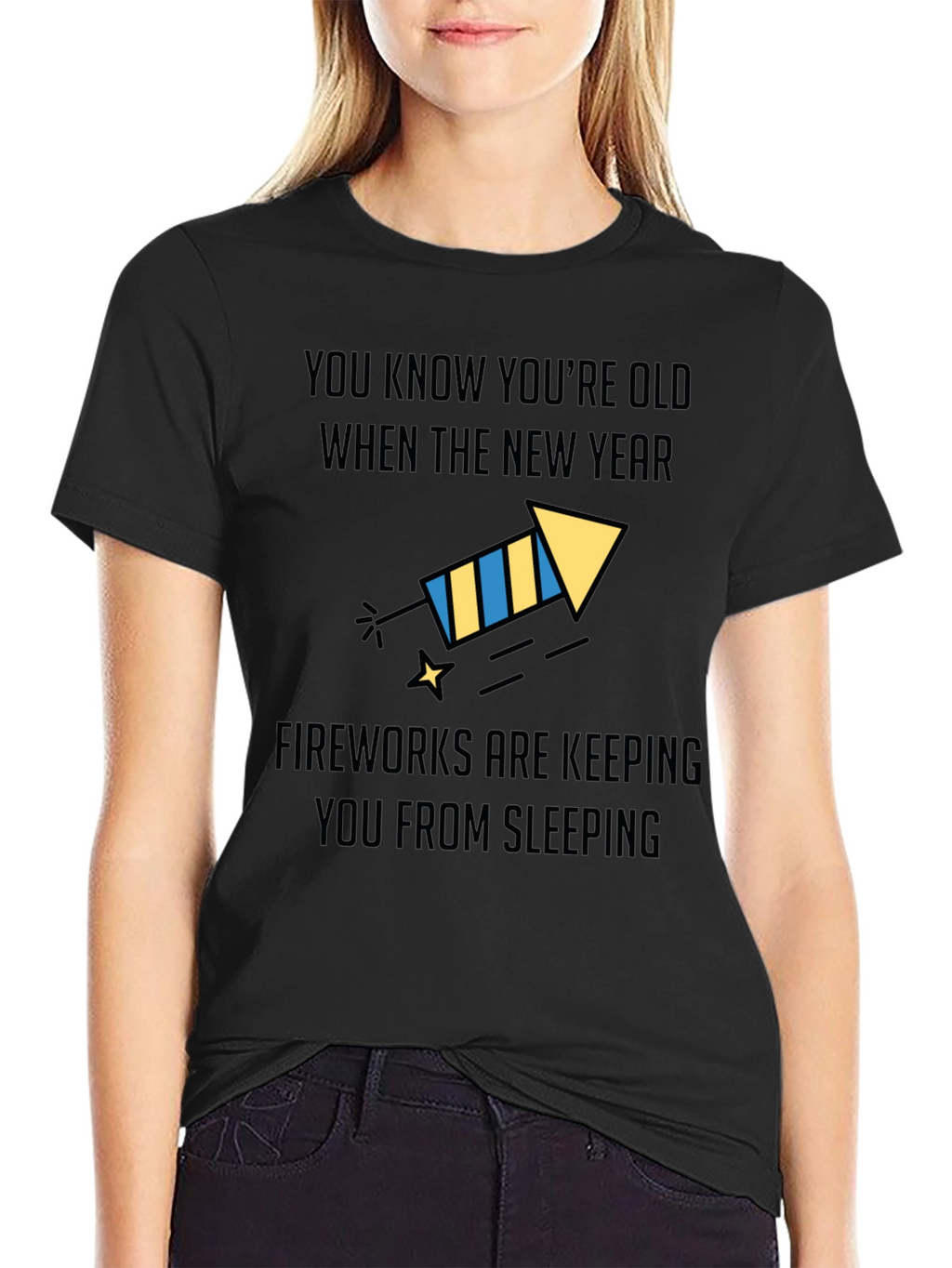 Funny New Years Old Age Fireworks T-Shirt